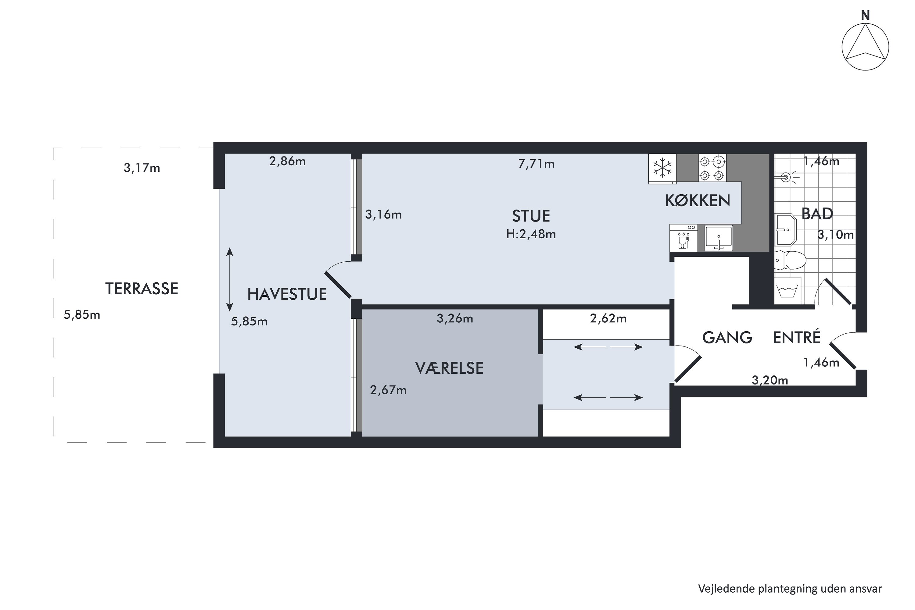 Plantegninger billede af Leen C 4, st.. 3., Høje Taastrup, 2630 Taastrup