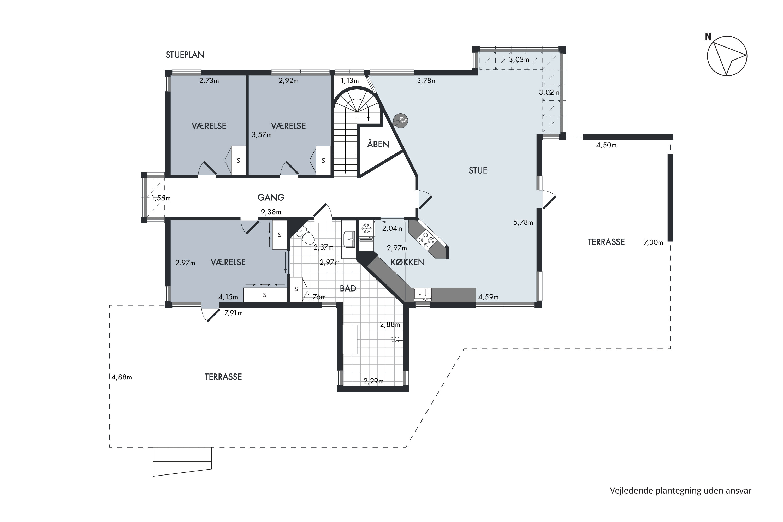 Plantegninger billede af Bøgedalen 15, 9560 Hadsund