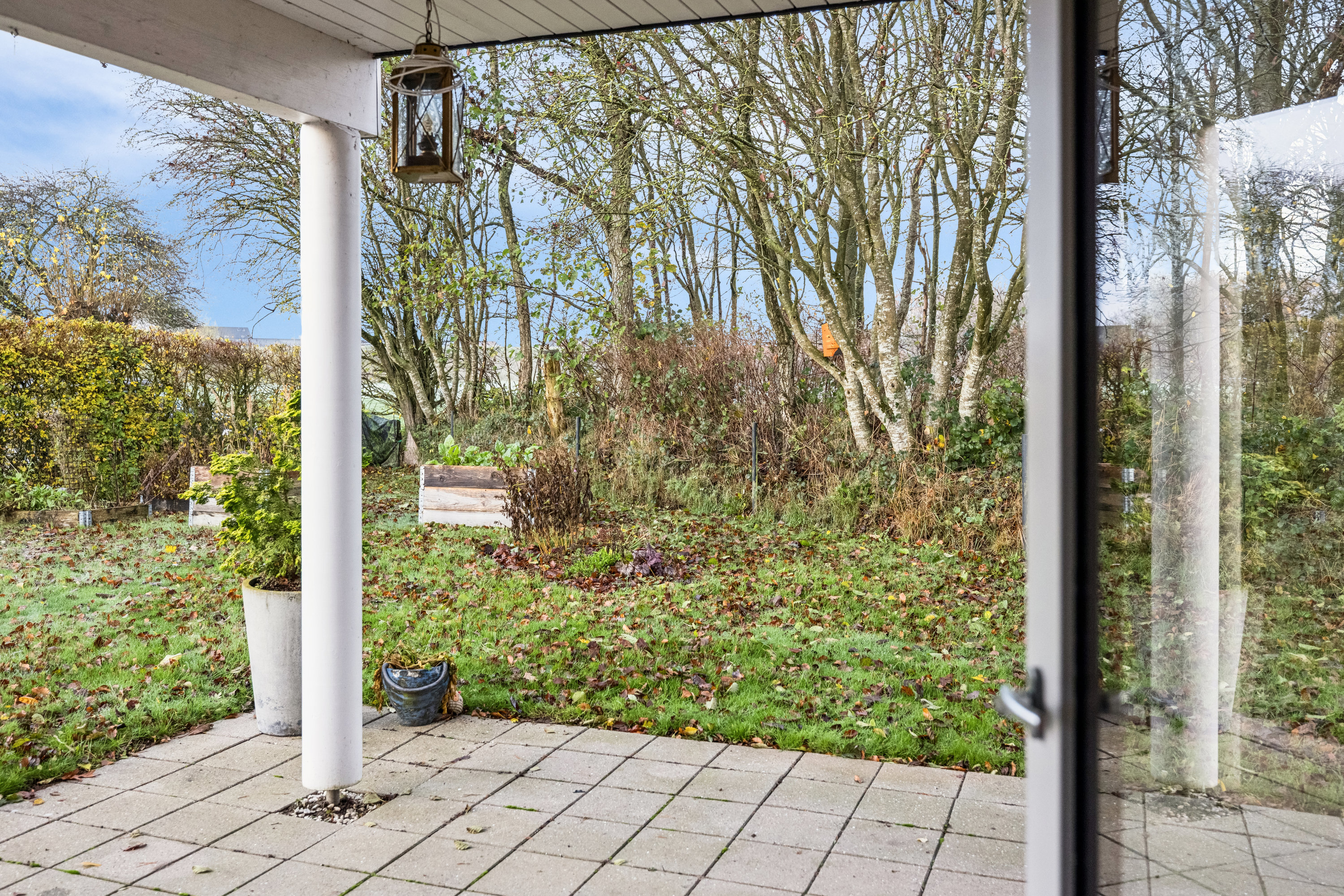 Fremhævet terrasse billede i fuldskærmstilstand. Billede af Hvidkløvervej 8, Løvel, 8830 Tjele