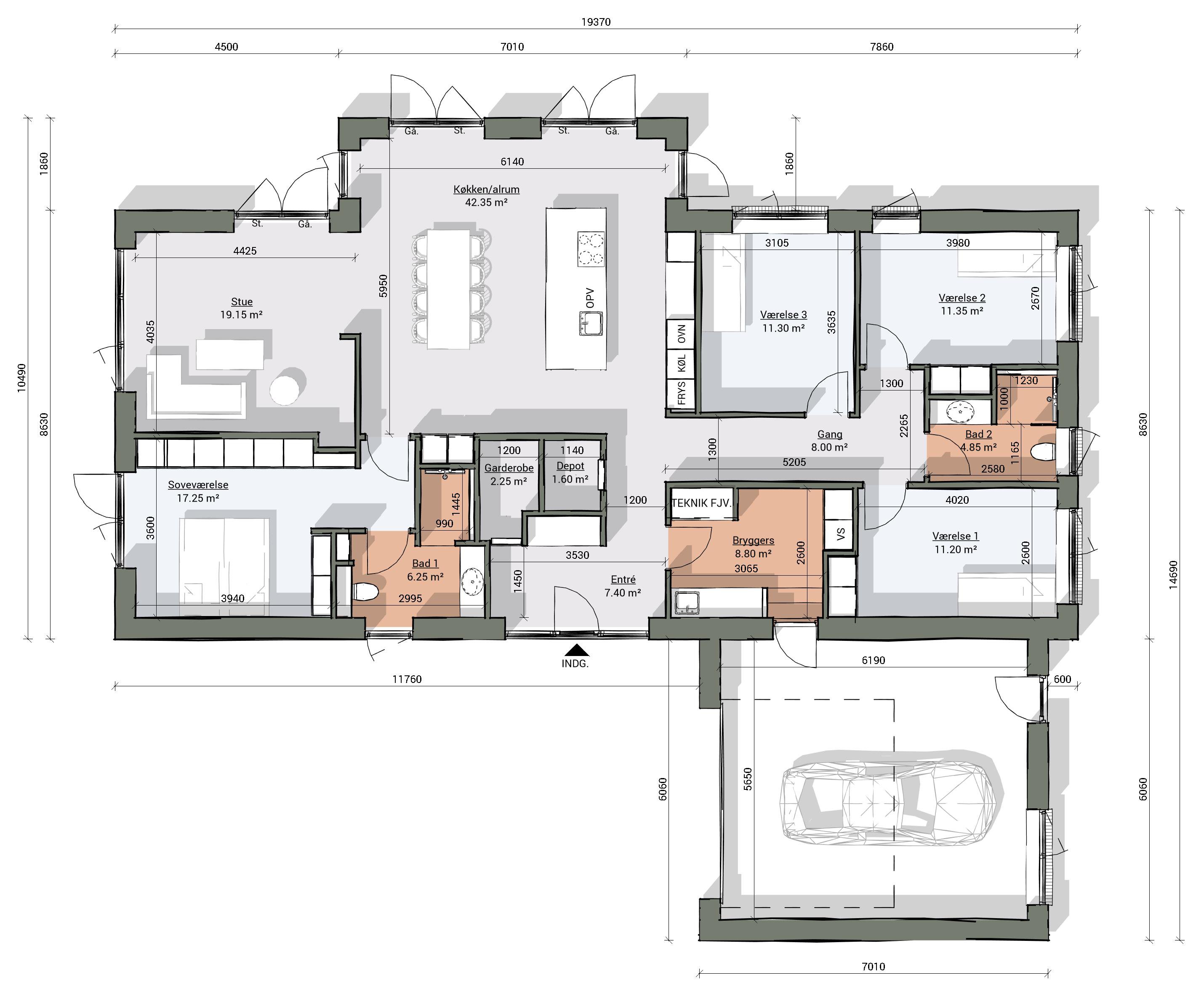 Plantegninger billede af Else Marie Pades Vej 11, 9200 Aalborg SV