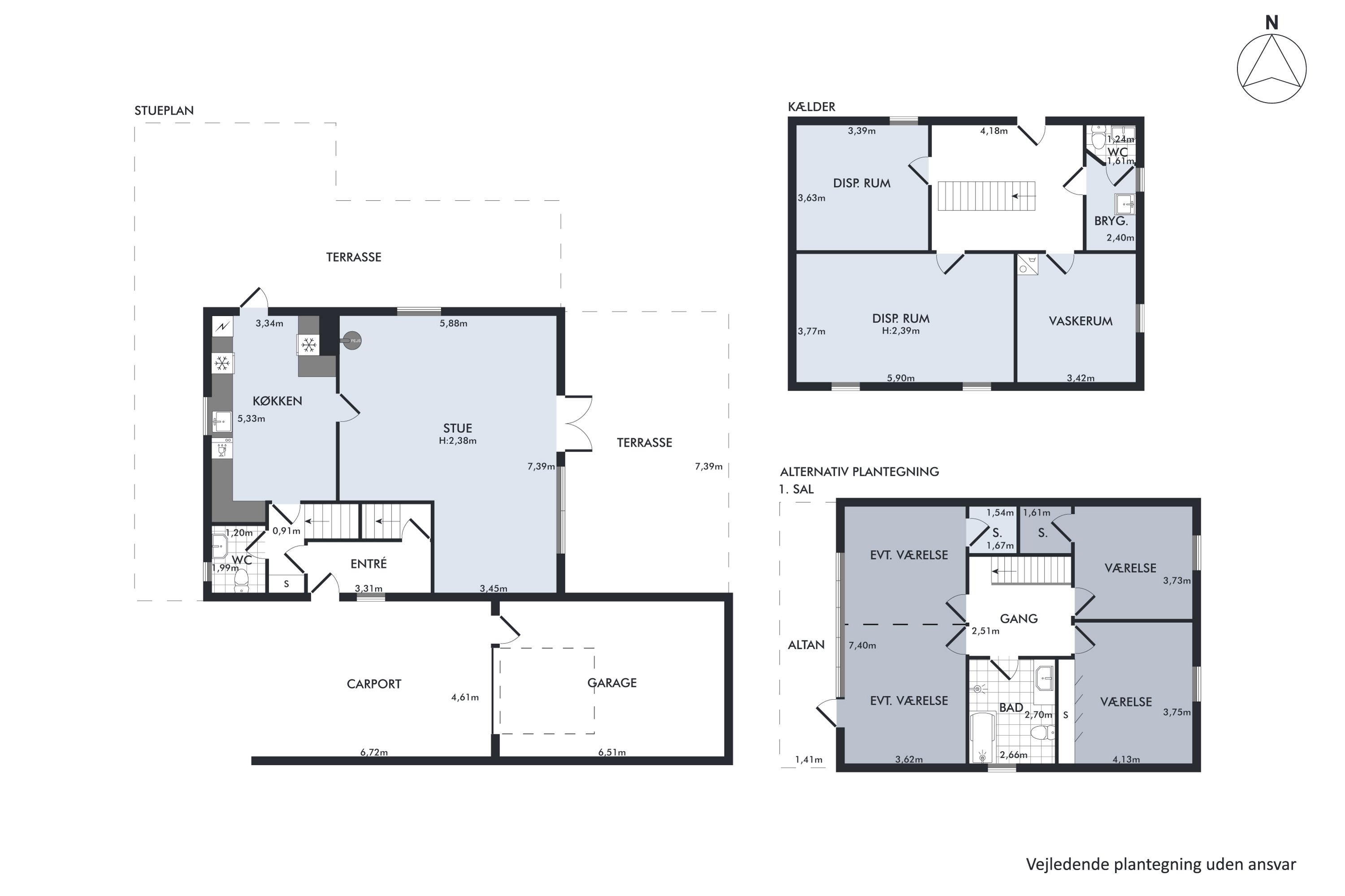 Plantegninger billede af Anemonevej 14, 8410 Rønde
