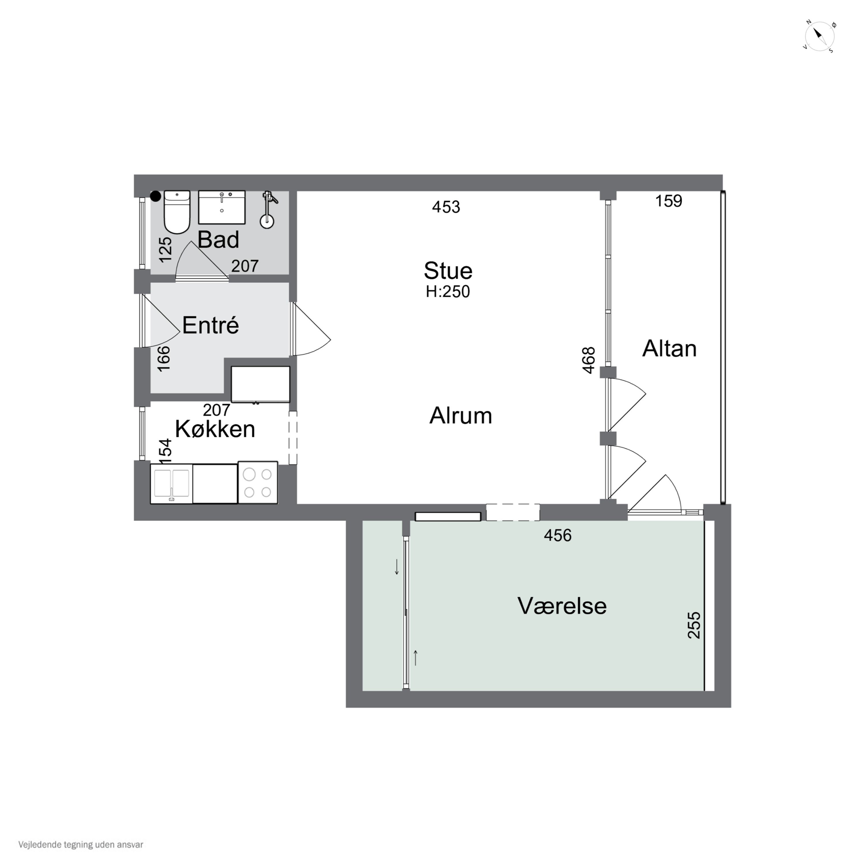 Plantegninger billede af Mølleåparken 6, 2. l., 2800 Kongens Lyngby