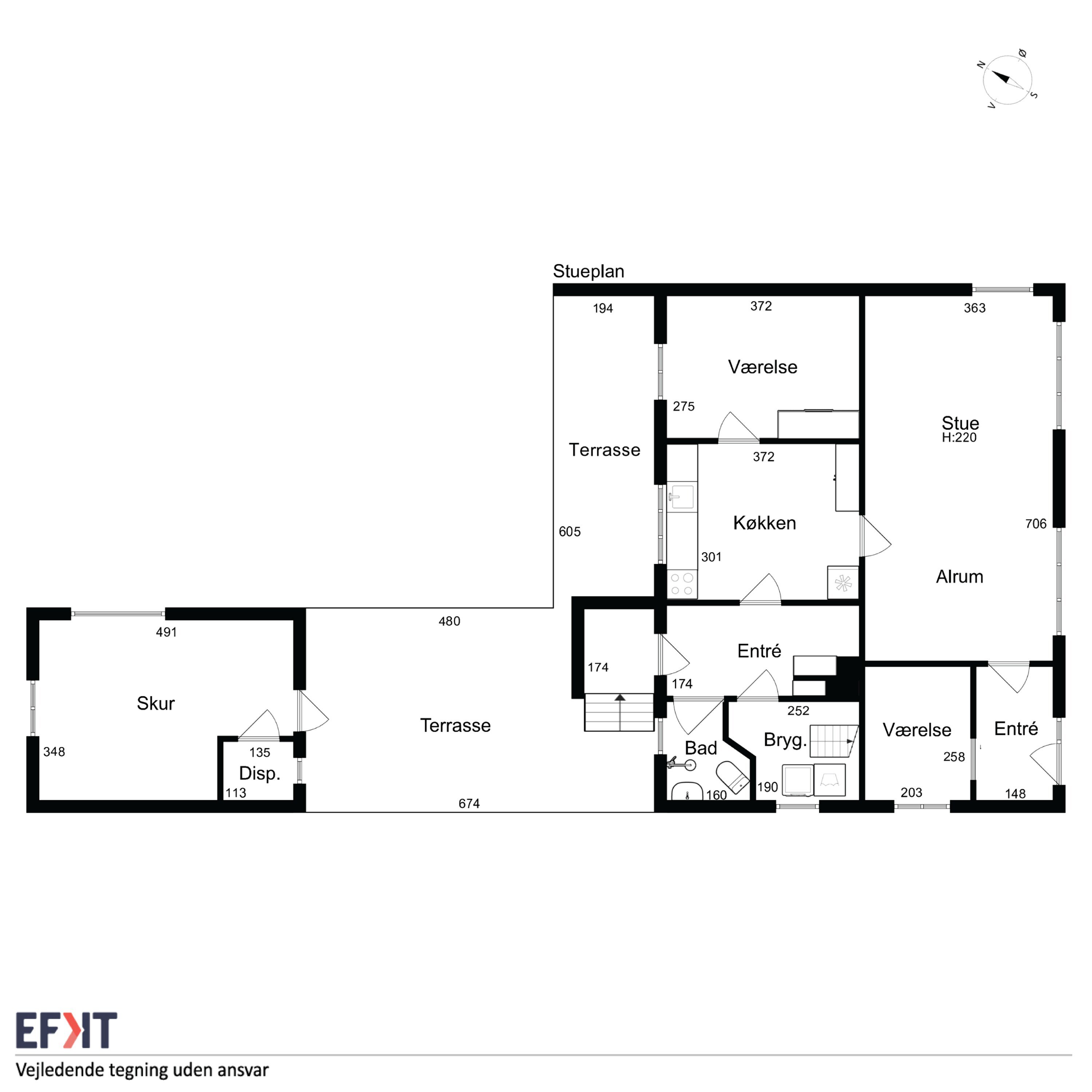 Plantegninger billede af Østergade 82, Lohals, 5953 Tranekær