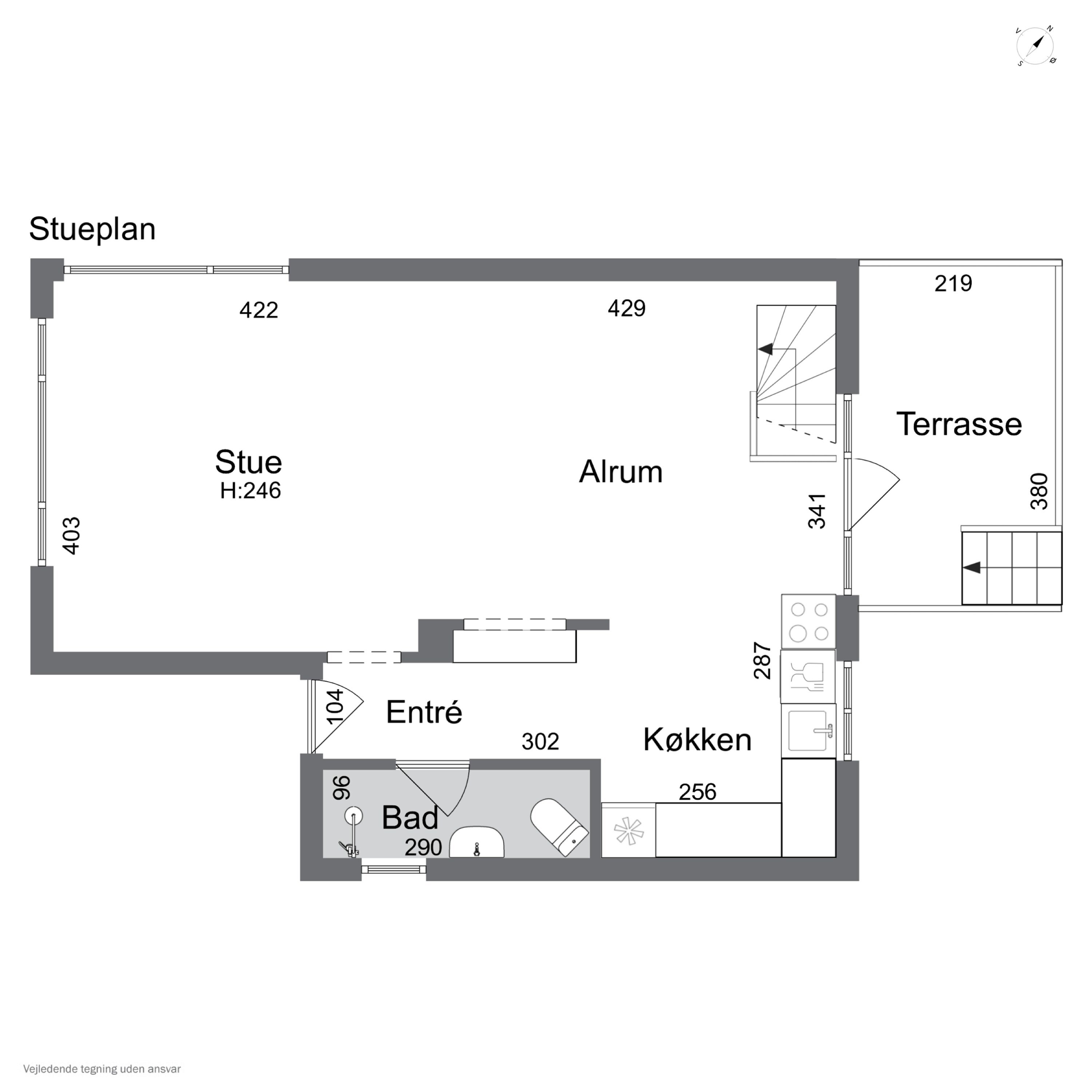 Plantegninger billede af Baumgartensvej 35, st.., 5000 Odense C