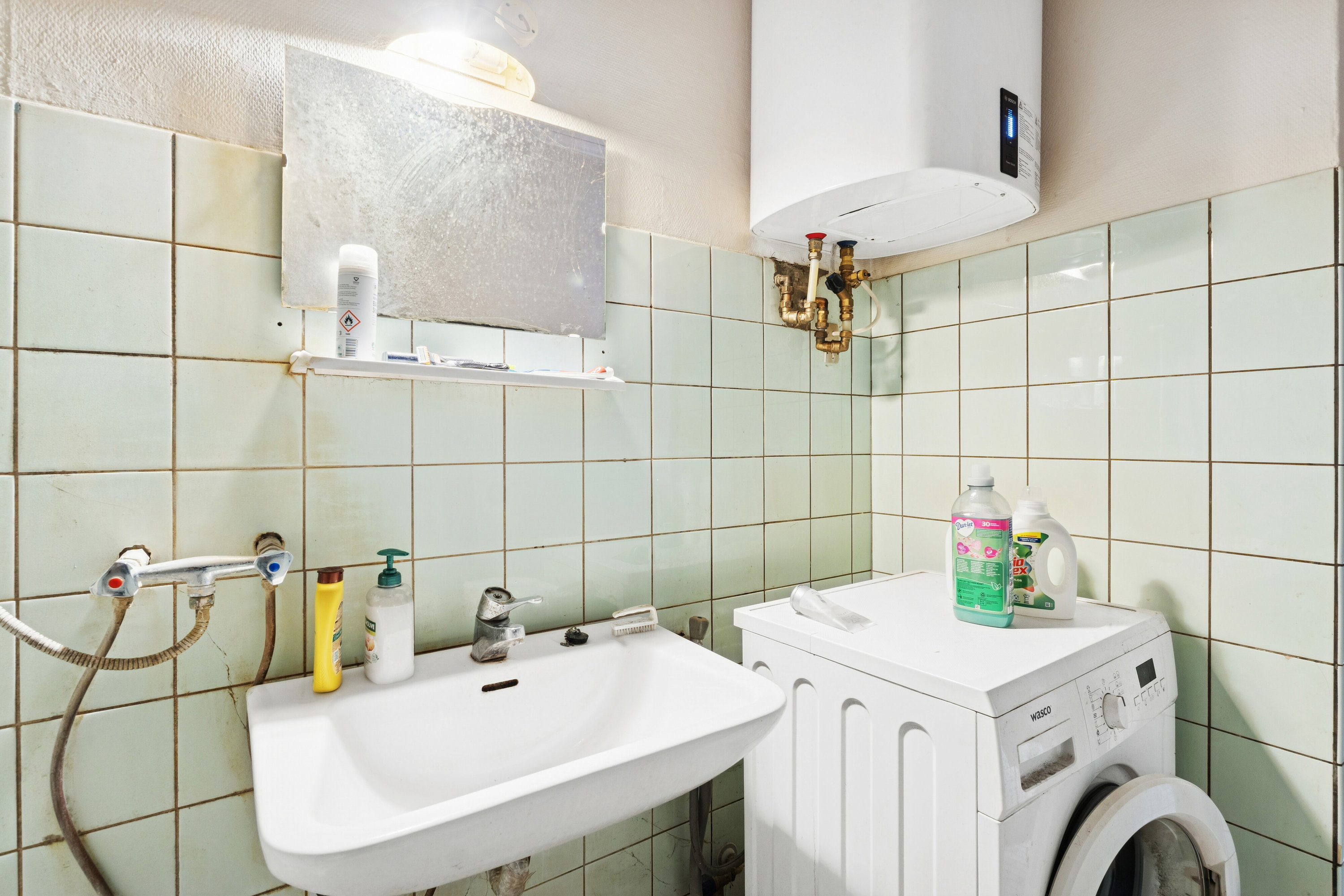 Fremhævet badeværelse billede i fuldskærmstilstand. Billede af Brombærtoften 4D, 7430 Ikast