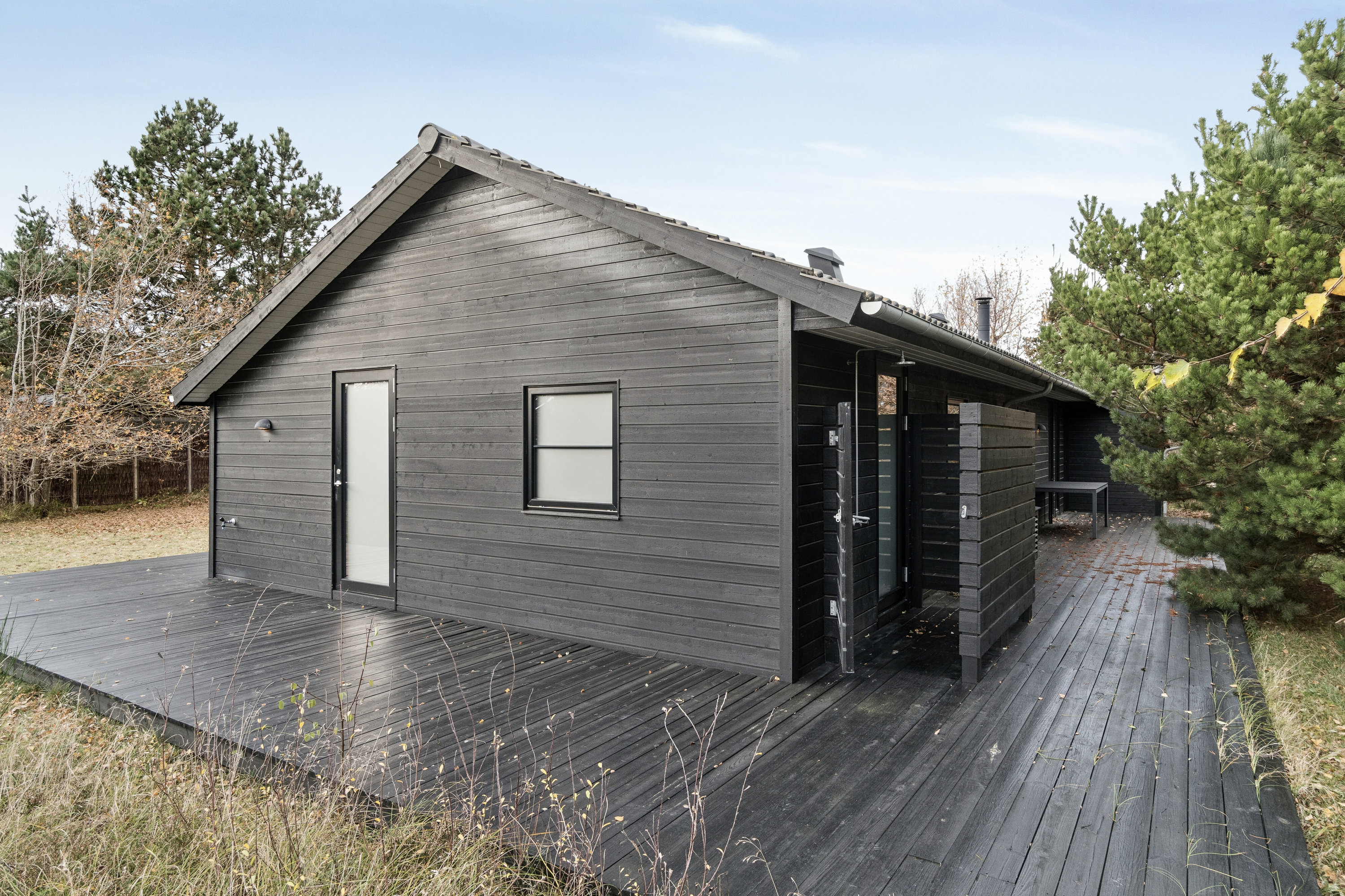 Fremhævet set fra haven billede i fuldskærmstilstand. Billede af Falkevej 21, Gudmindrup Lyng, 4573 Højby