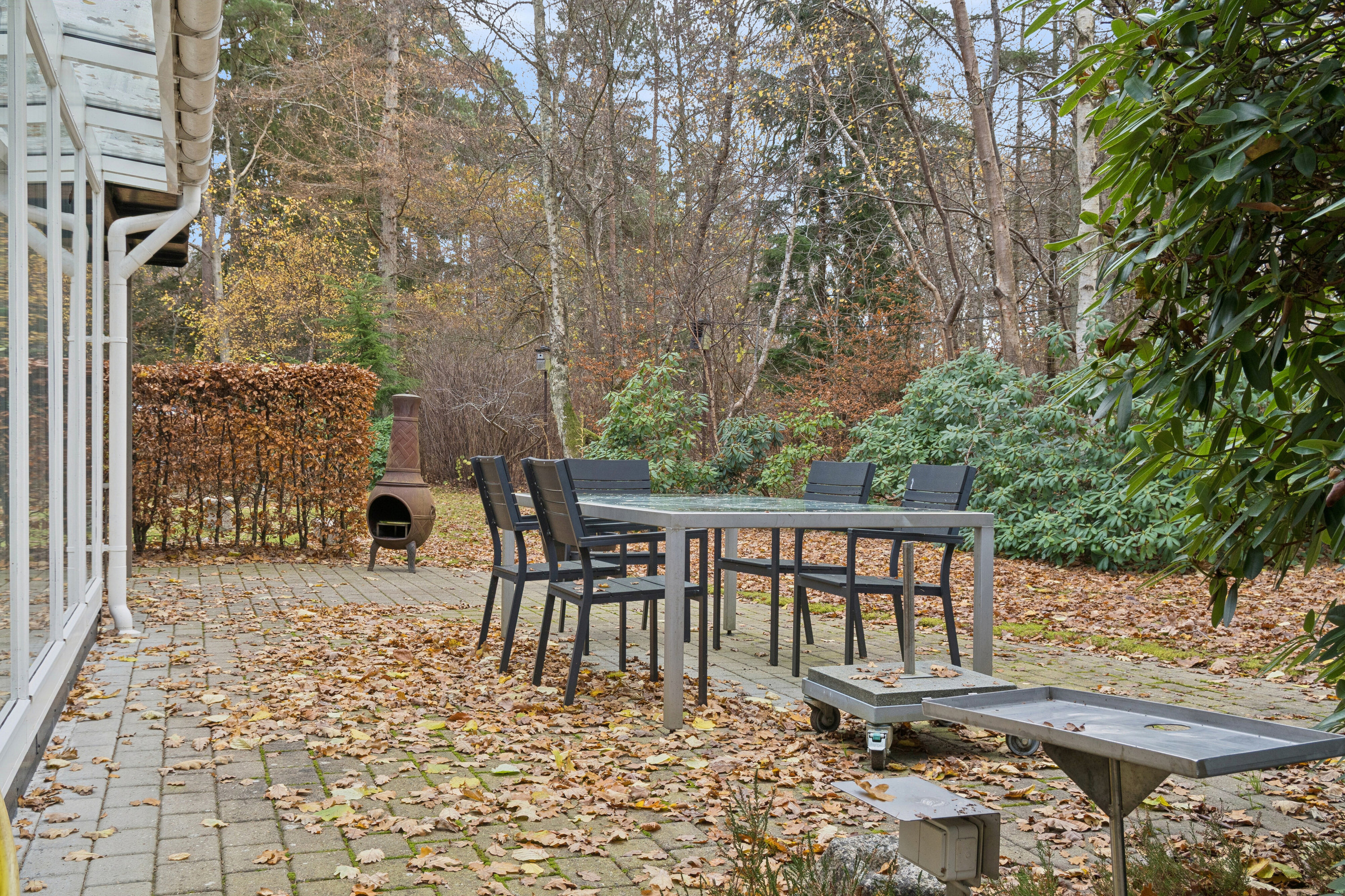 Fremhævet terrasse billede i fuldskærmstilstand. Billede af Gyvelvej 1, Asserbo, 3300 Frederiksværk