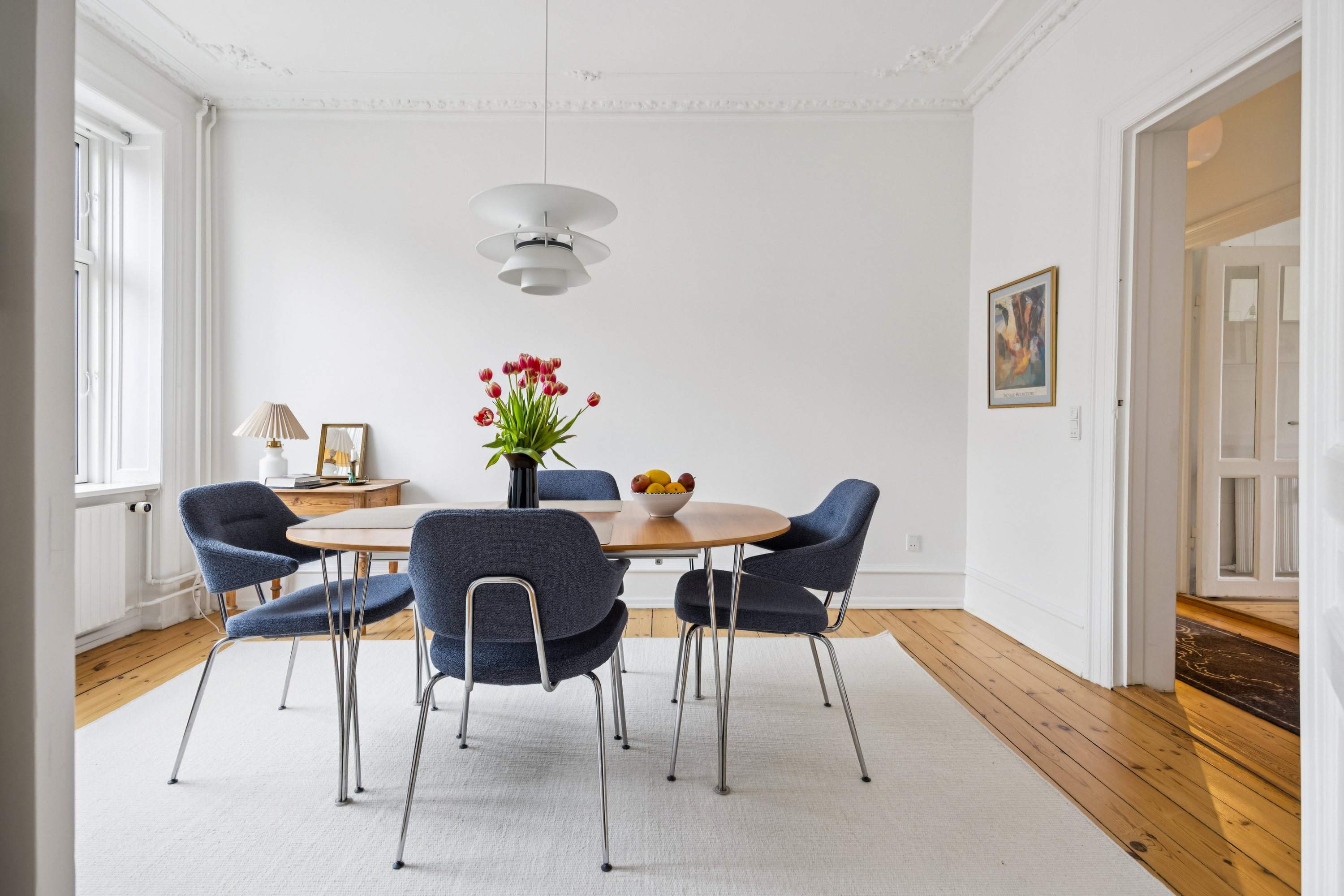 Fremhævet spisestue billede i fuldskærmstilstand. Billede af Kochsvej 7, 3. th., 1812 Frederiksberg C