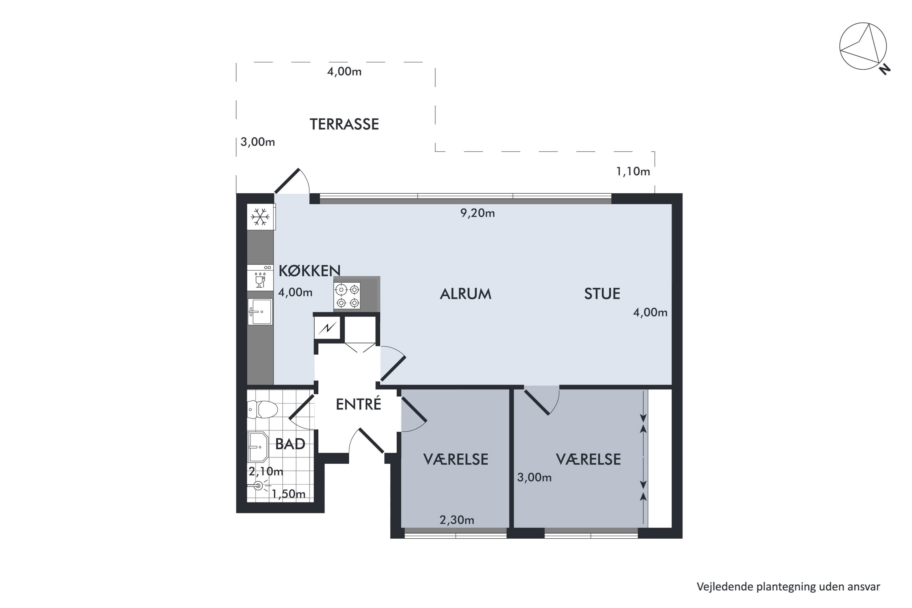 Plantegninger billede af Ole Rømers Vej 53A, 1., Vridsløsemagle, 2630 Taastrup