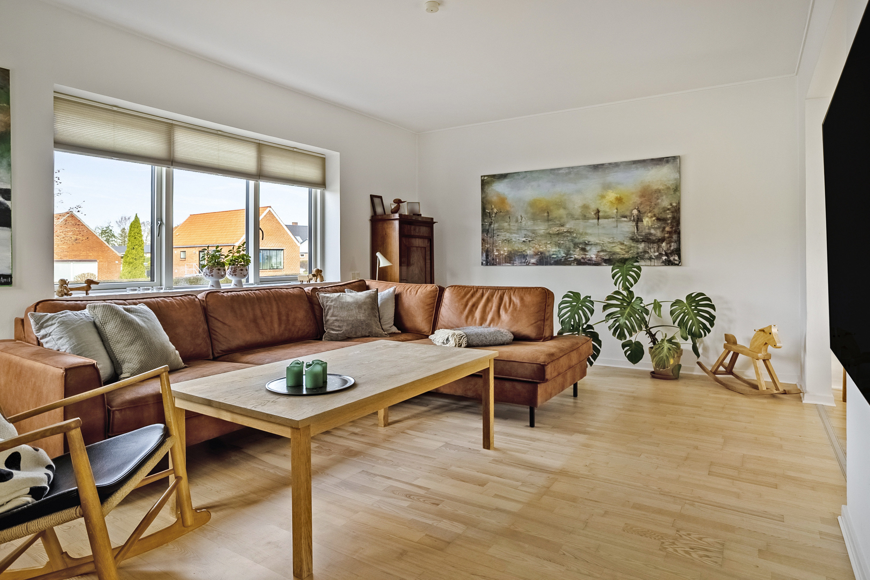 Fremhævet stue billede i fuldskærmstilstand. Billede af Sundvej 46, 8700 Horsens