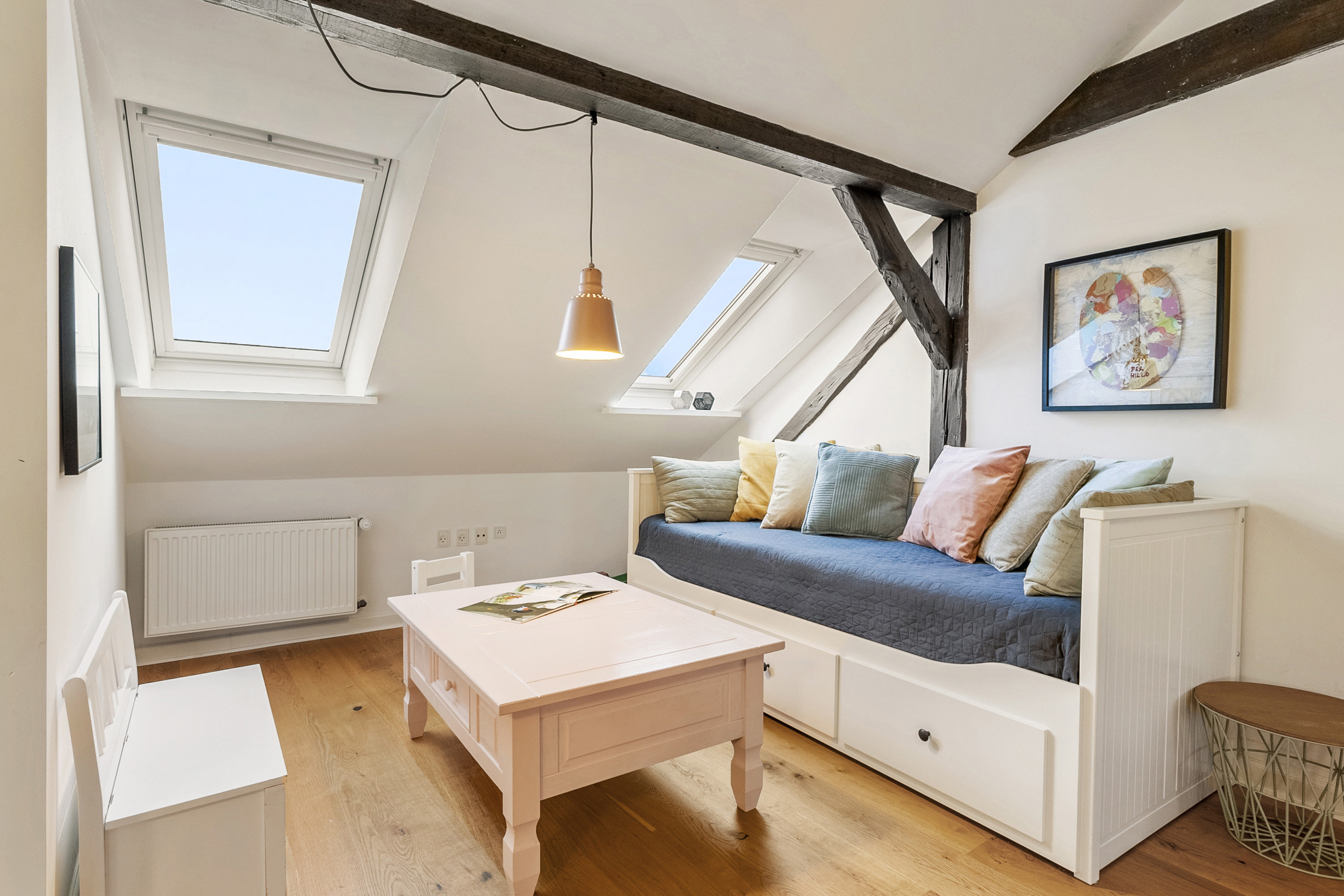 Fremhævet stue billede i fuldskærmstilstand. Billede af Storegade 34B, 3., 6200 Aabenraa