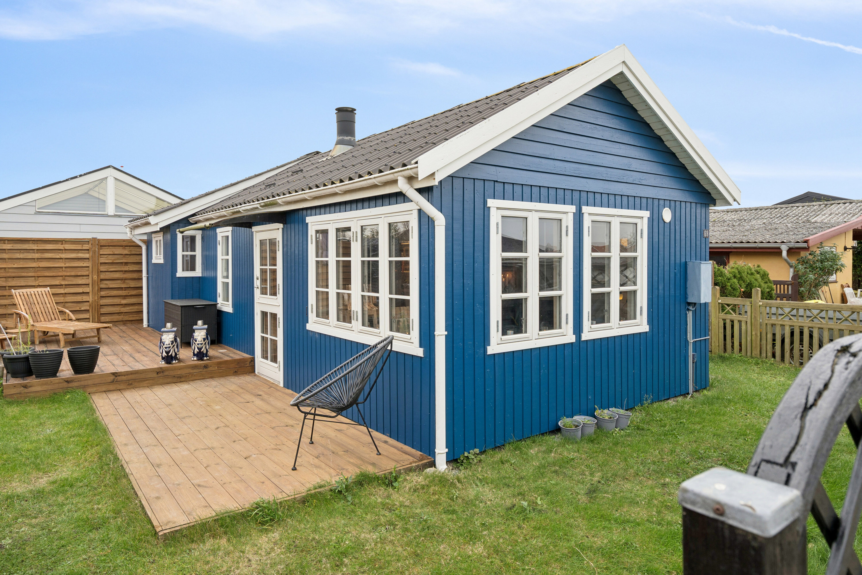 Fremhævet set fra haven billede i fuldskærmstilstand. Billede af Lodsvej 69, 4736 Karrebæksminde