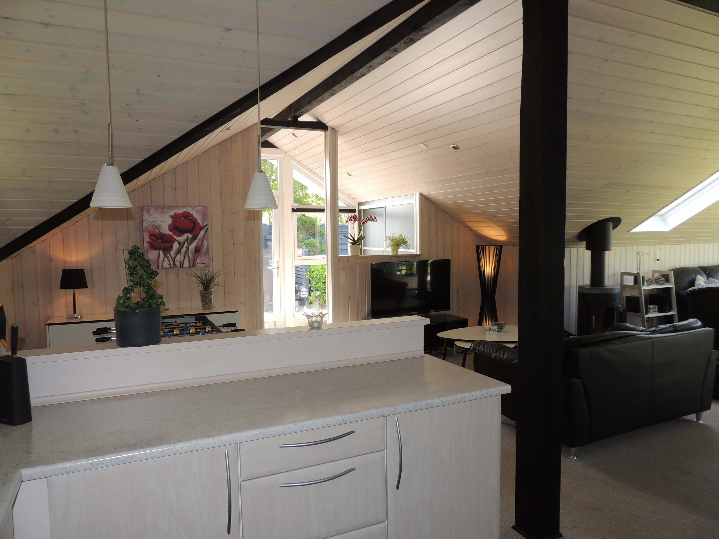 Fremhævet køkken stue  billede i fuldskærmstilstand. Billede af Beta 9, 6893 Hemmet