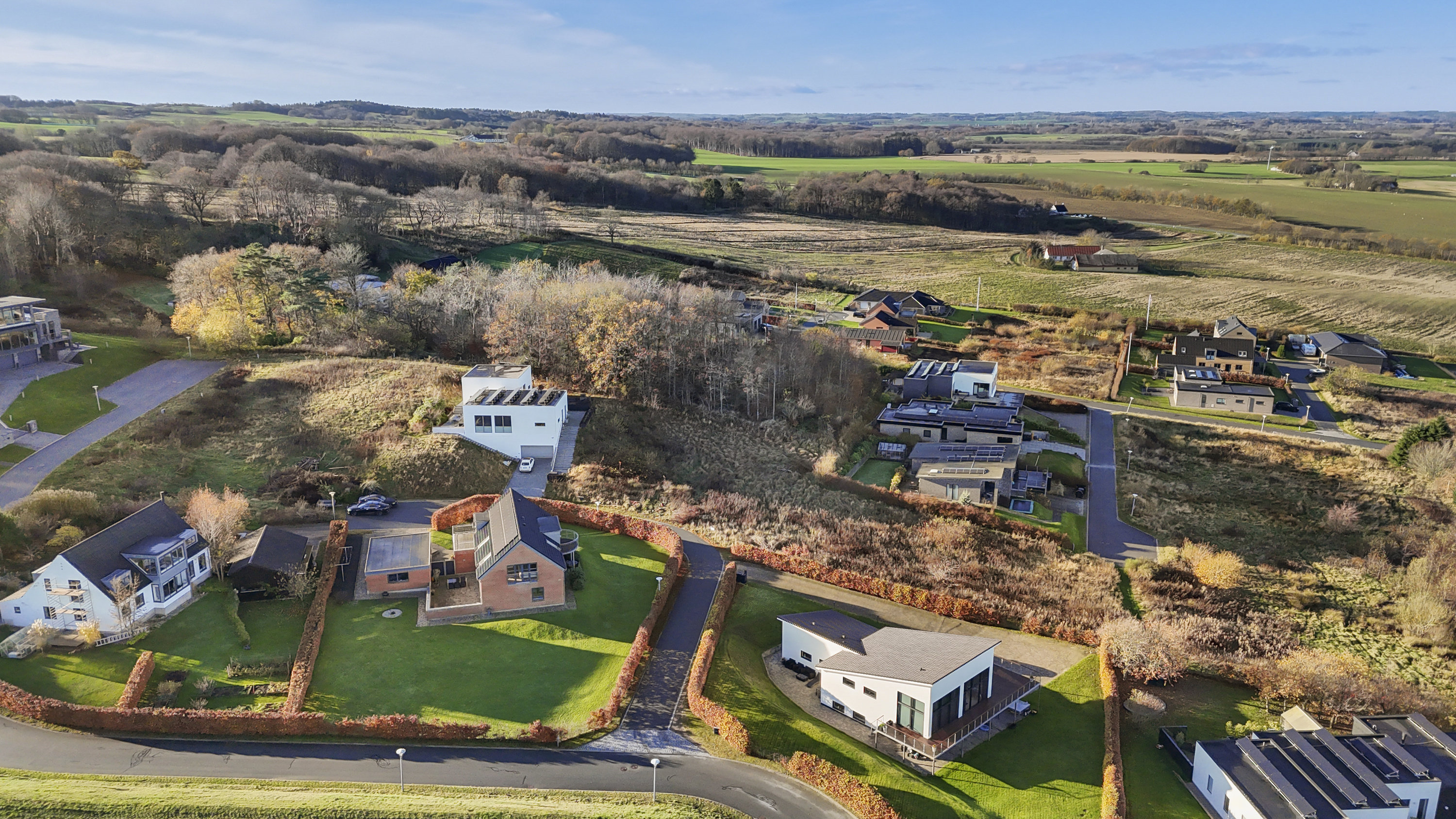 Fremhævet luftfoto billede i fuldskærmstilstand. Billede af Østeråsene 42, 9900 Frederikshavn