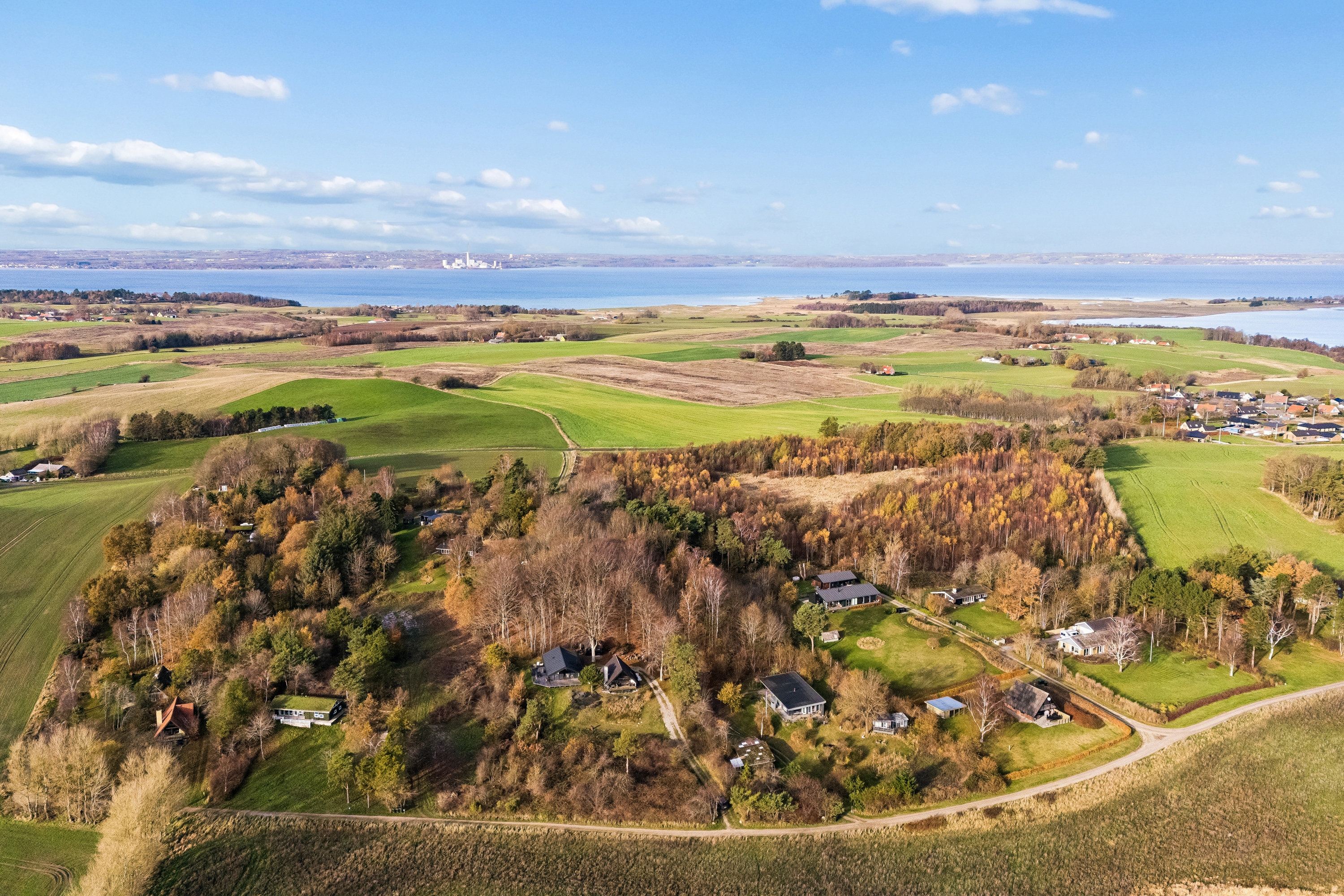 Miniaturebillede 2: luftfoto. Billede af Agavevej 32B, Begtrup Vig, 8420 Knebel