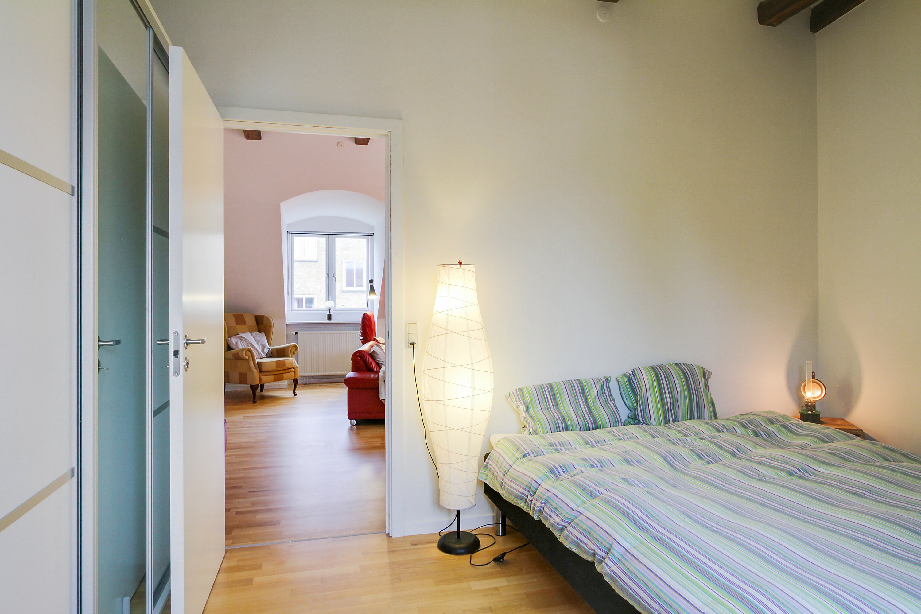 Fremhævet soveværelse billede i fuldskærmstilstand. Billede af Skolegade 1B, Slagelse, 4200 Slagelse