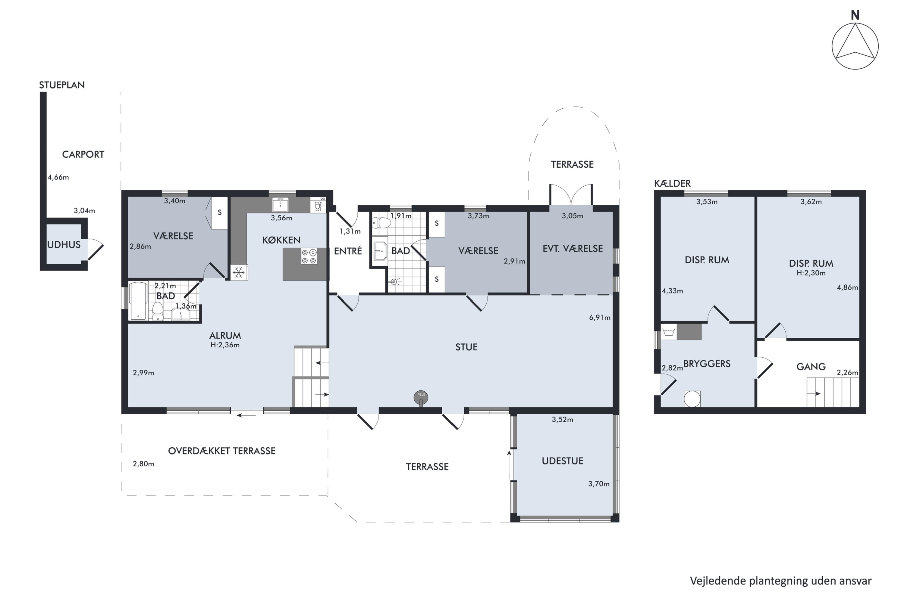 Plantegninger billede af Baunevænget 17, 8410 Rønde