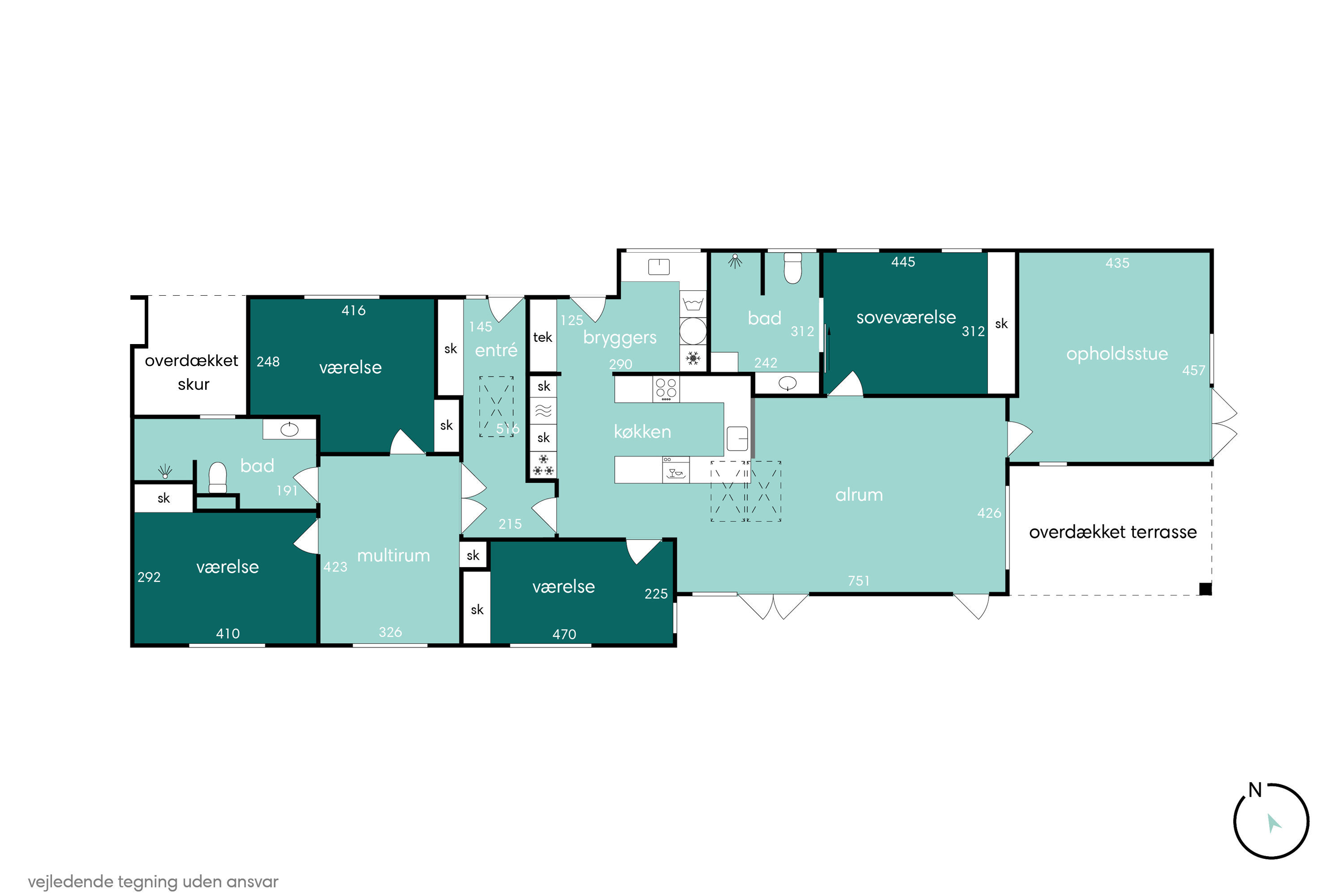 Plantegninger billede af Tandervej 17, 8320 Mårslet