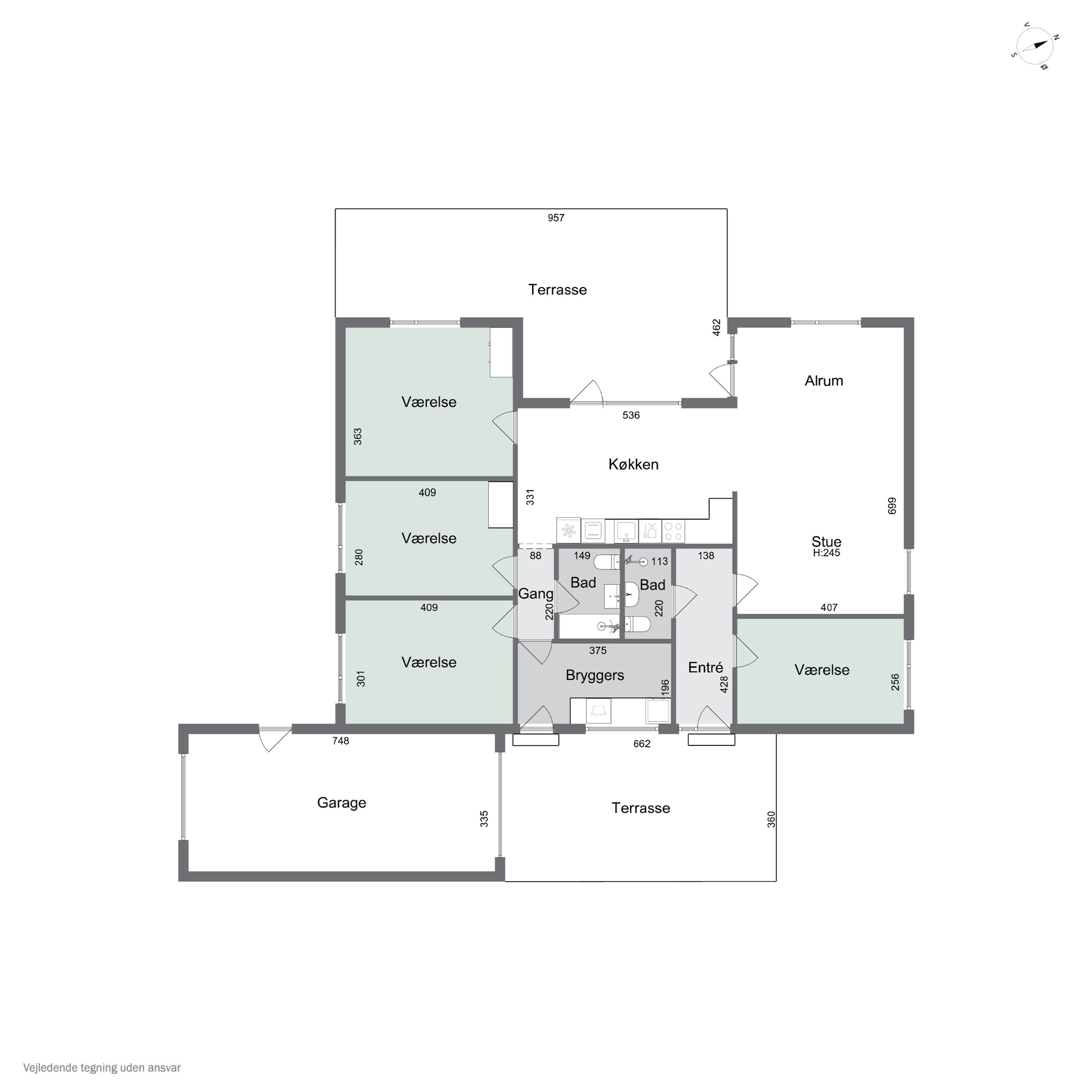 Plantegninger billede af Buen 7, Bjerre, 8783 Hornsyld