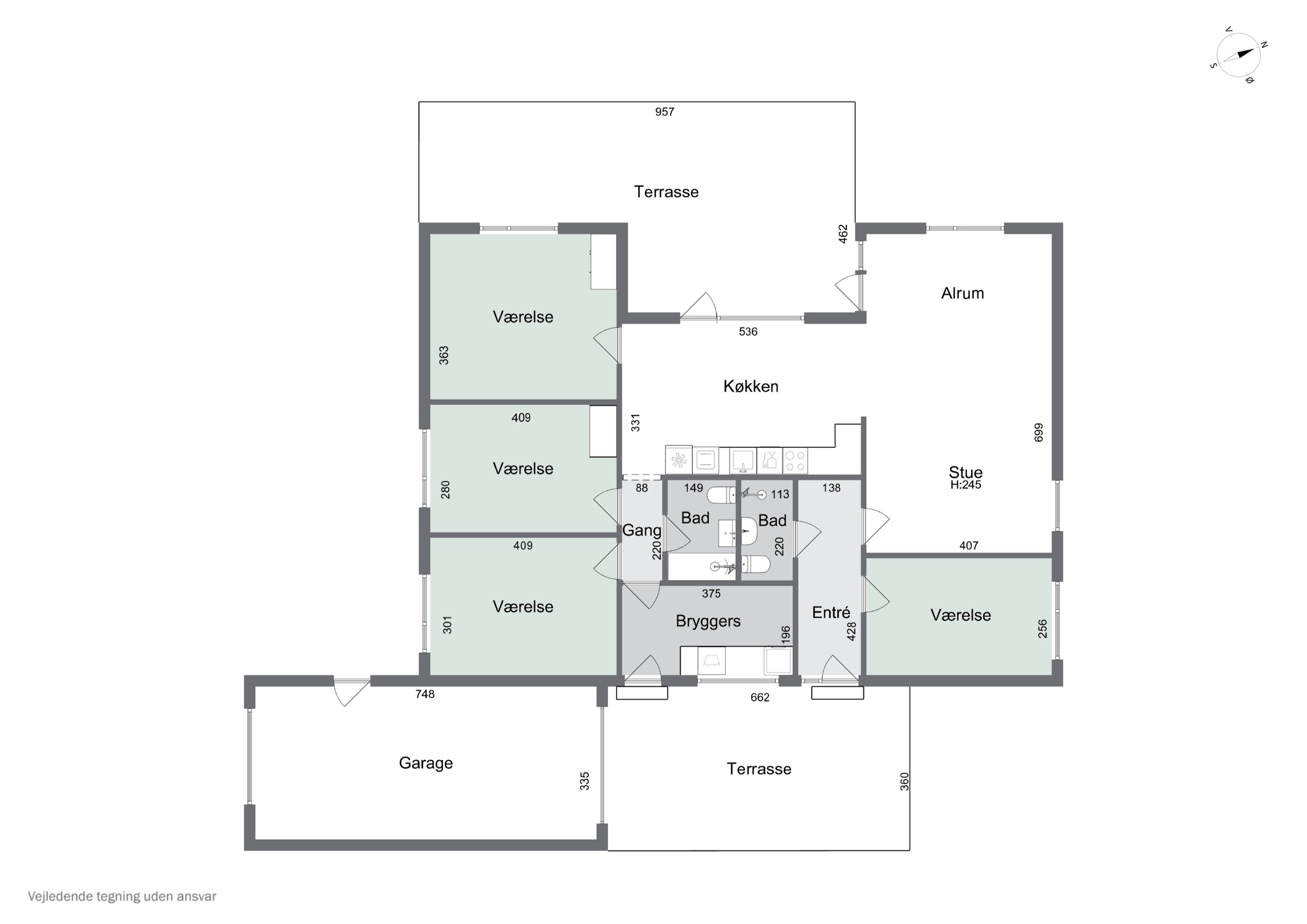 Plantegninger billede af Buen 7, Bjerre, 8783 Hornsyld