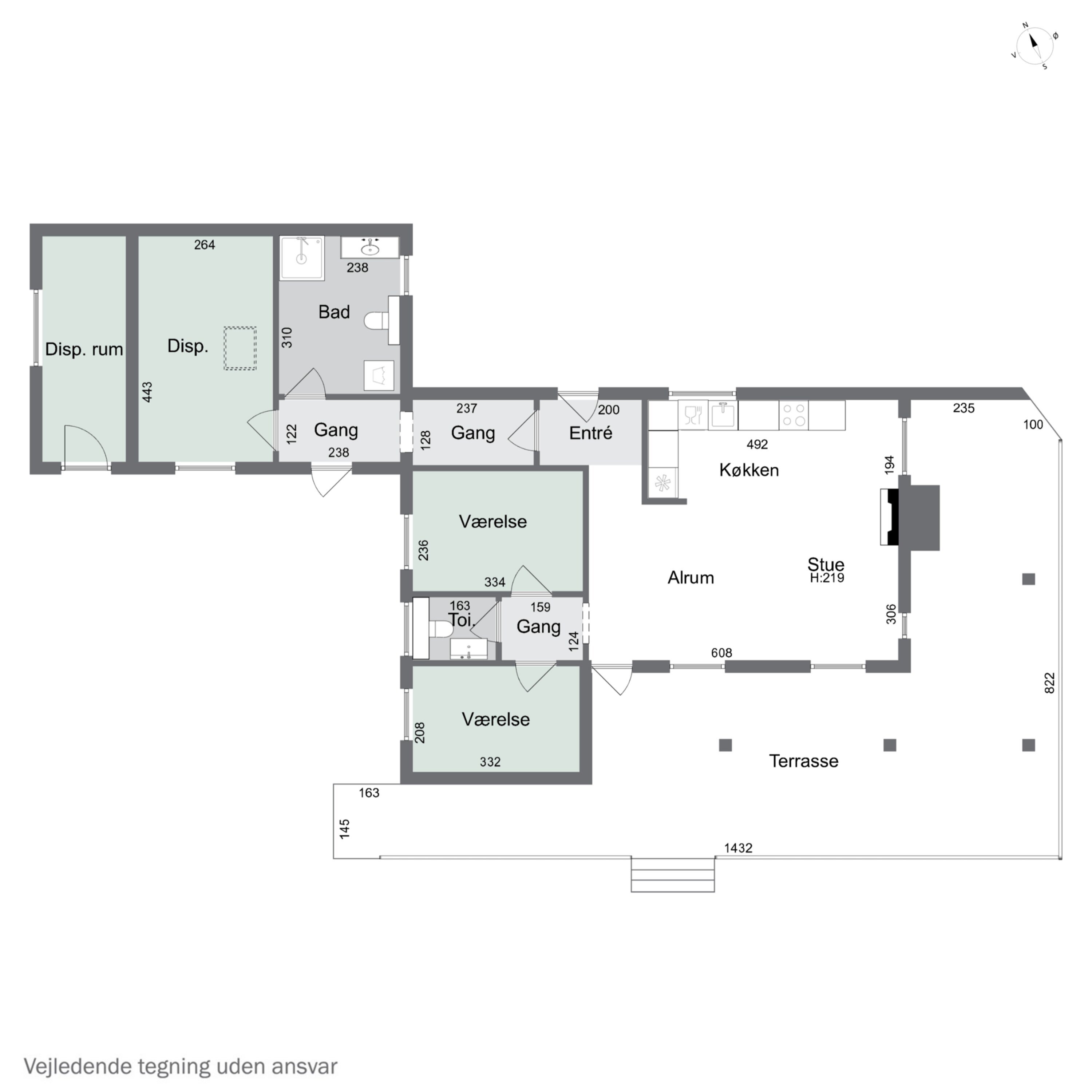 Plantegninger billede af Rønnebærvej 9, Sæby, 4070 Kirke Hyllinge