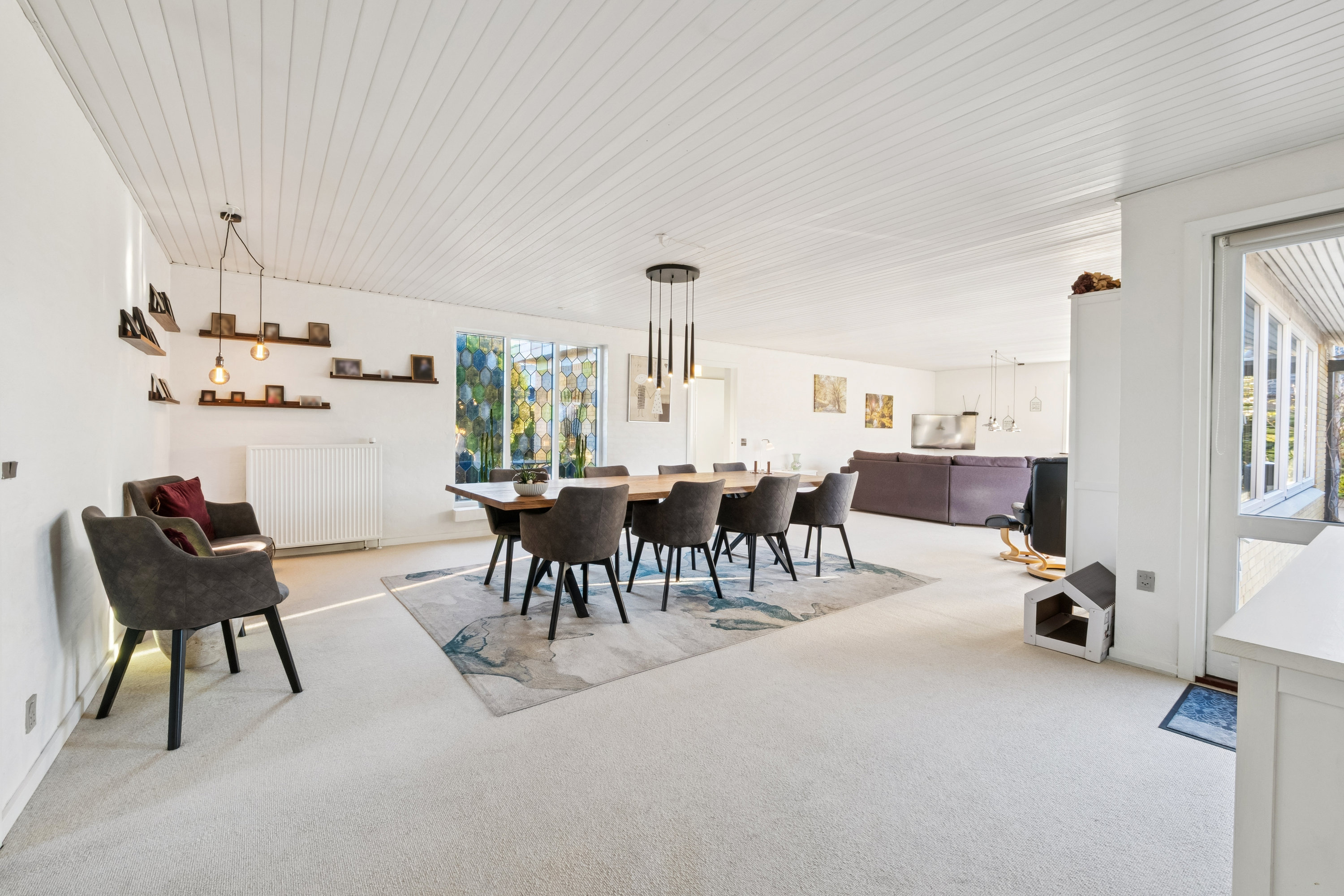 Fremhævet stue billede i fuldskærmstilstand. Billede af Højlundsvej 105, 7800 Skive