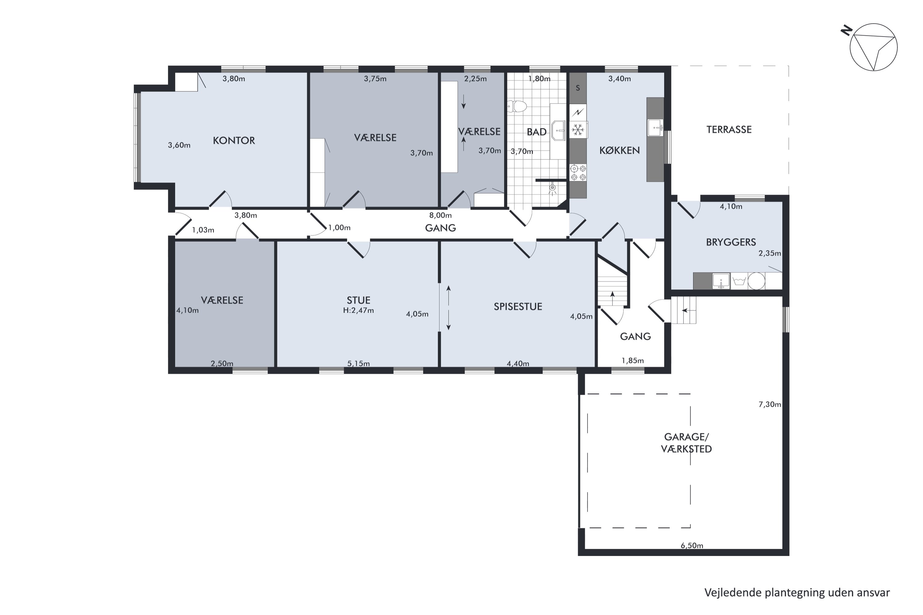 Plantegninger billede af Østergade 74, Mollerup, 8830 Tjele