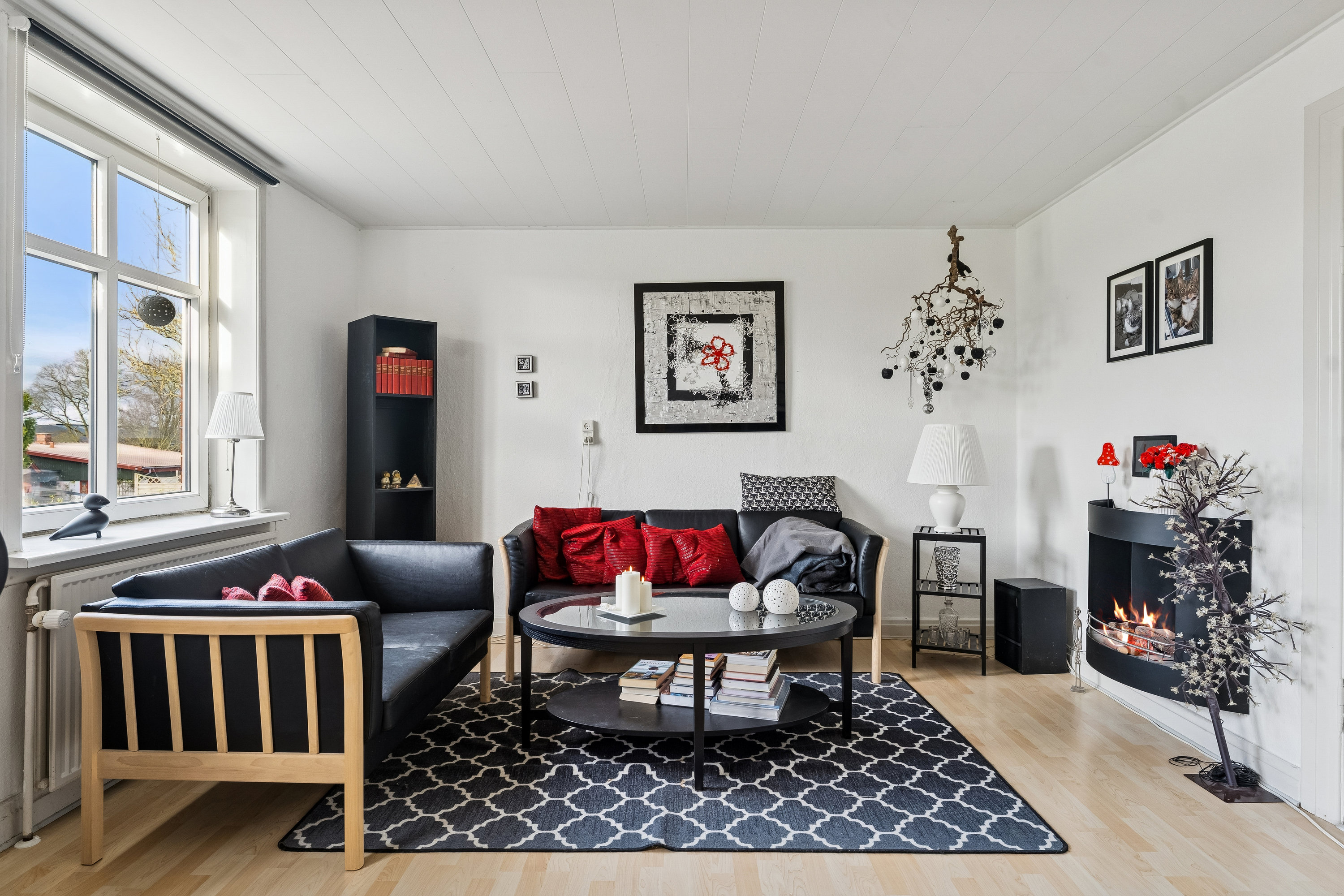 Fremhævet stue billede i fuldskærmstilstand. Billede af Østergade 74, Mollerup, 8830 Tjele