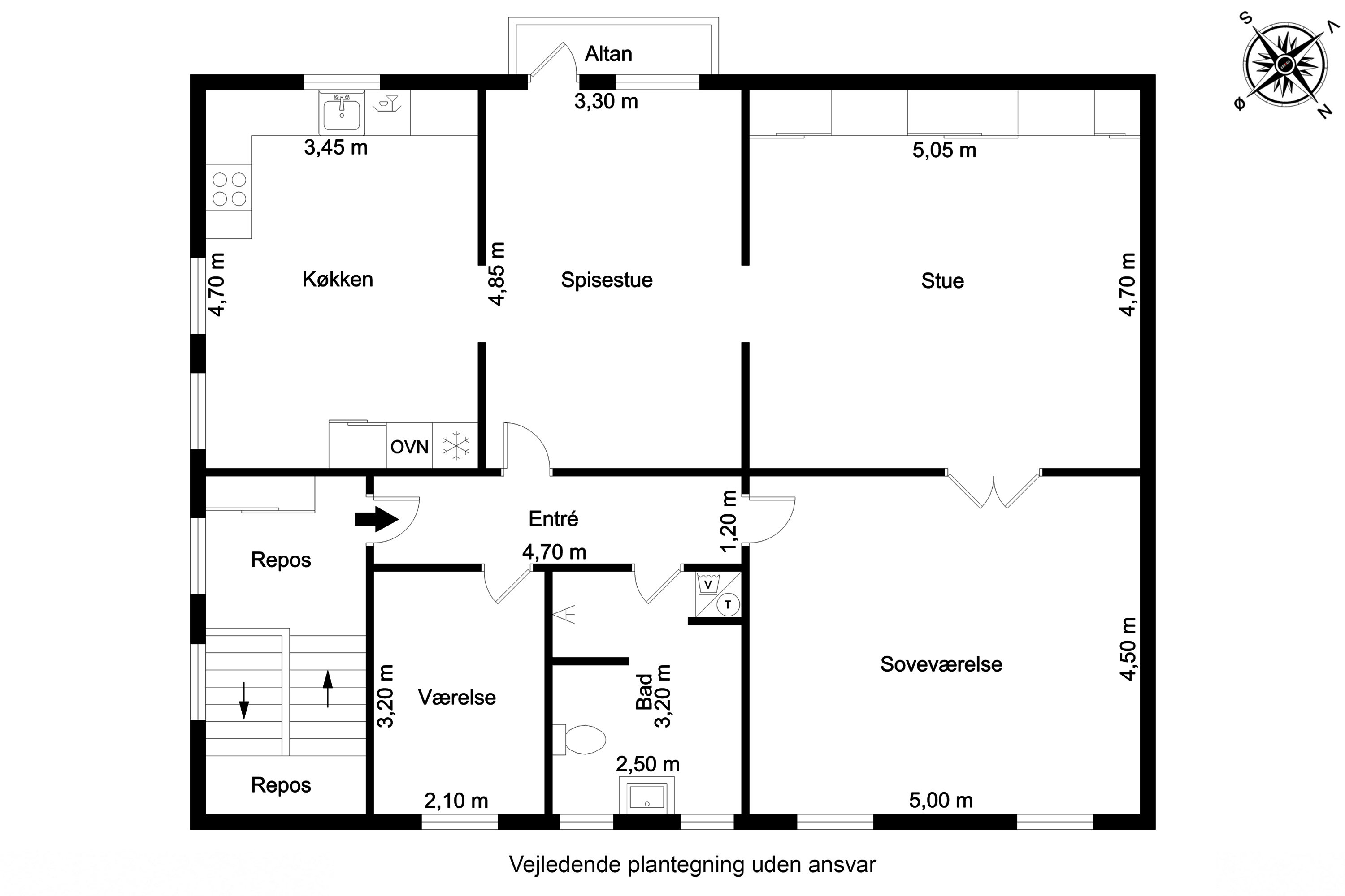 Plantegninger billede af Kronprinsensgade 2, 1., 6700 Esbjerg