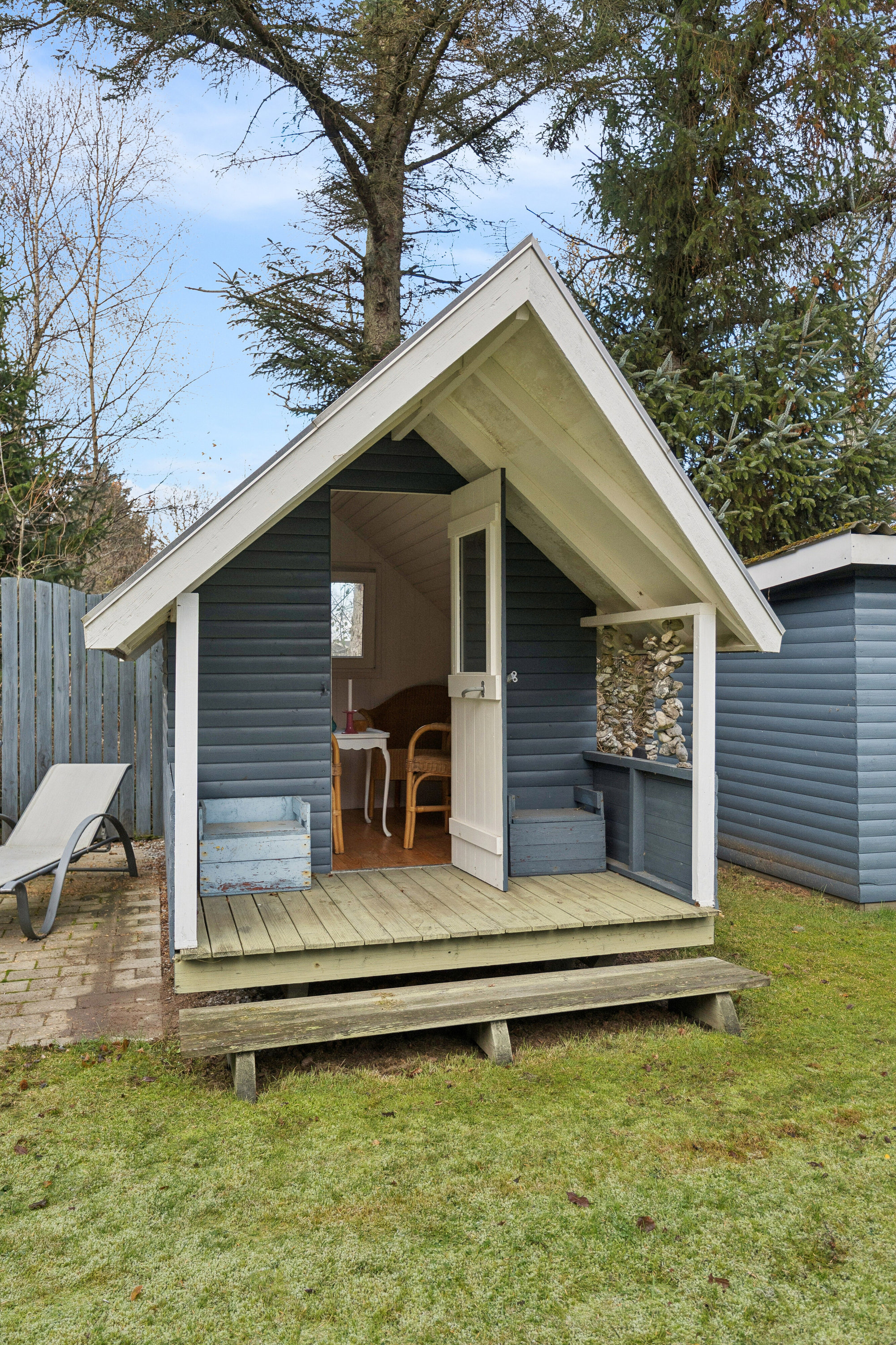 Fremhævet set fra haven billede i fuldskærmstilstand. Billede af Skovvej 7, Sunddraget, 7790 Thyholm