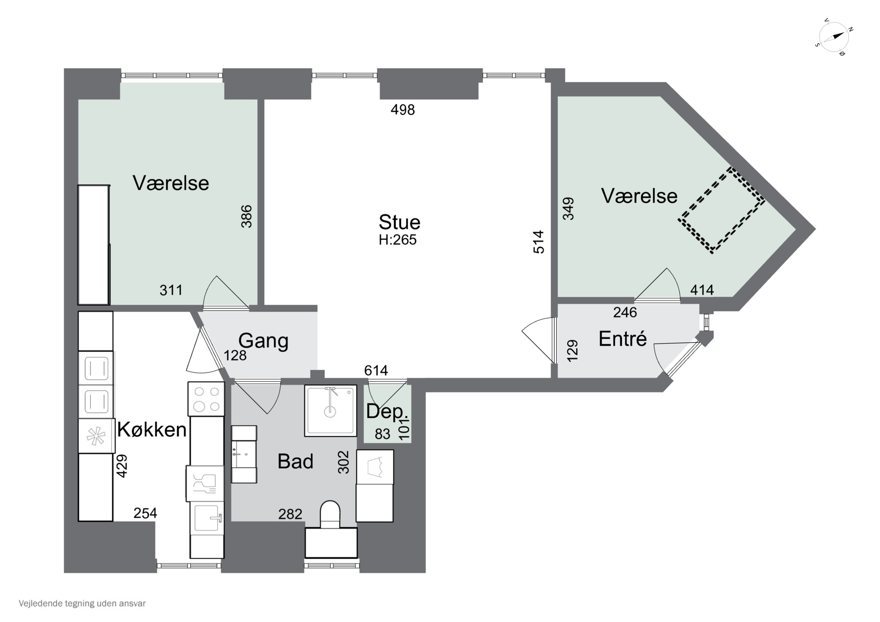 Plantegninger billede af Skibhusvej 9, 4. th., 5000 Odense C