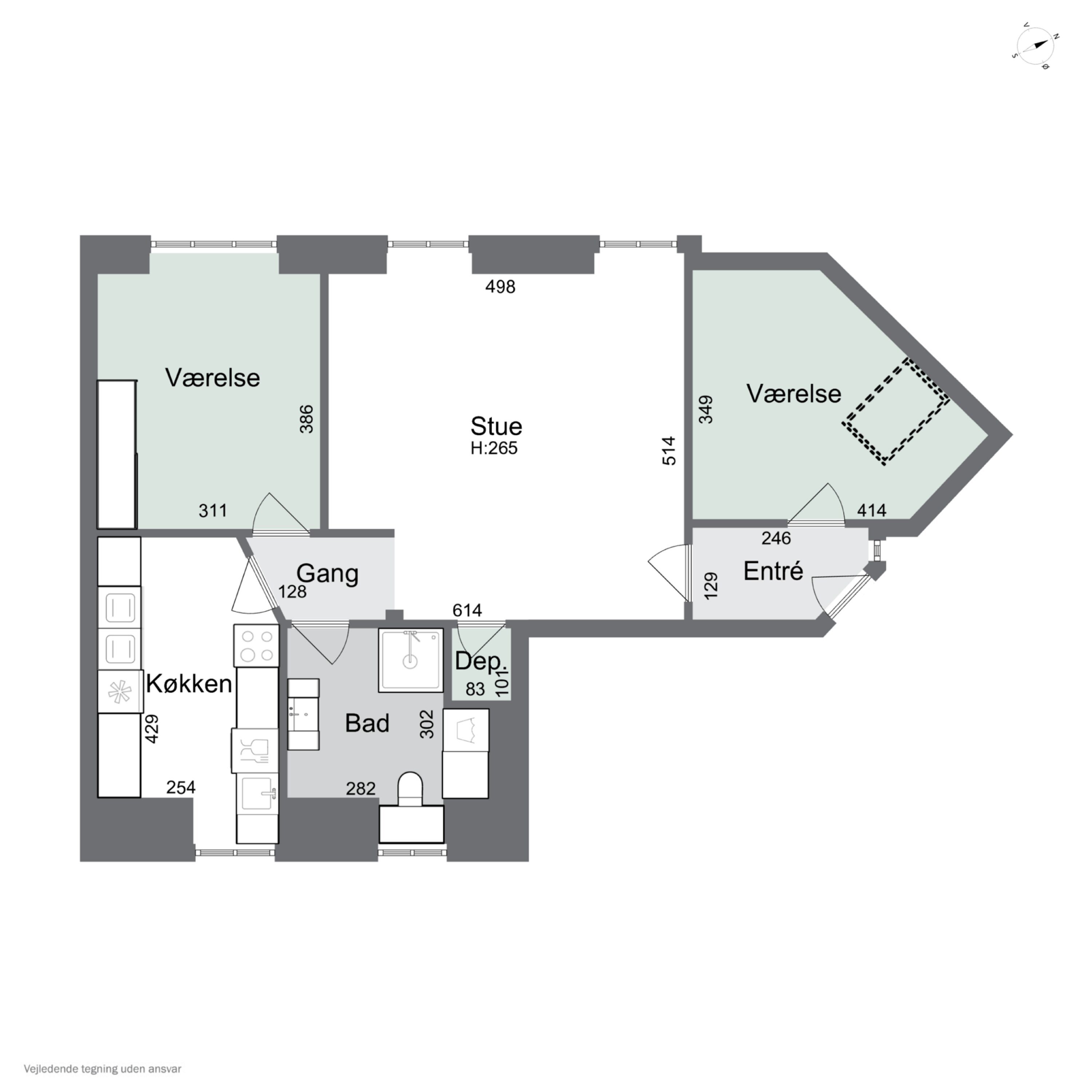 Plantegninger billede af Skibhusvej 9, 4. th., 5000 Odense C