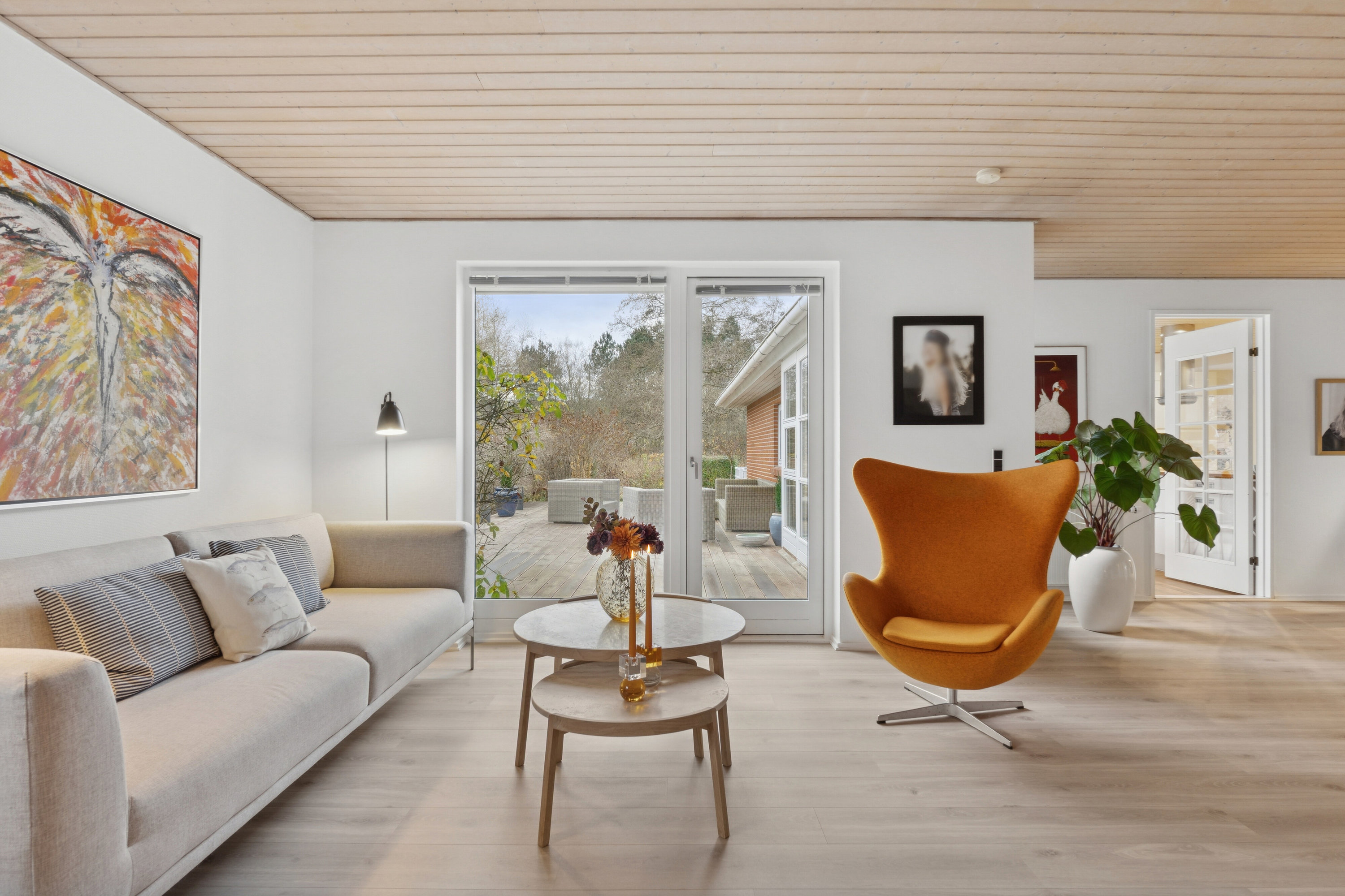 Fremhævet stue billede i fuldskærmstilstand. Billede af Plantagevej 77, 5462 Morud