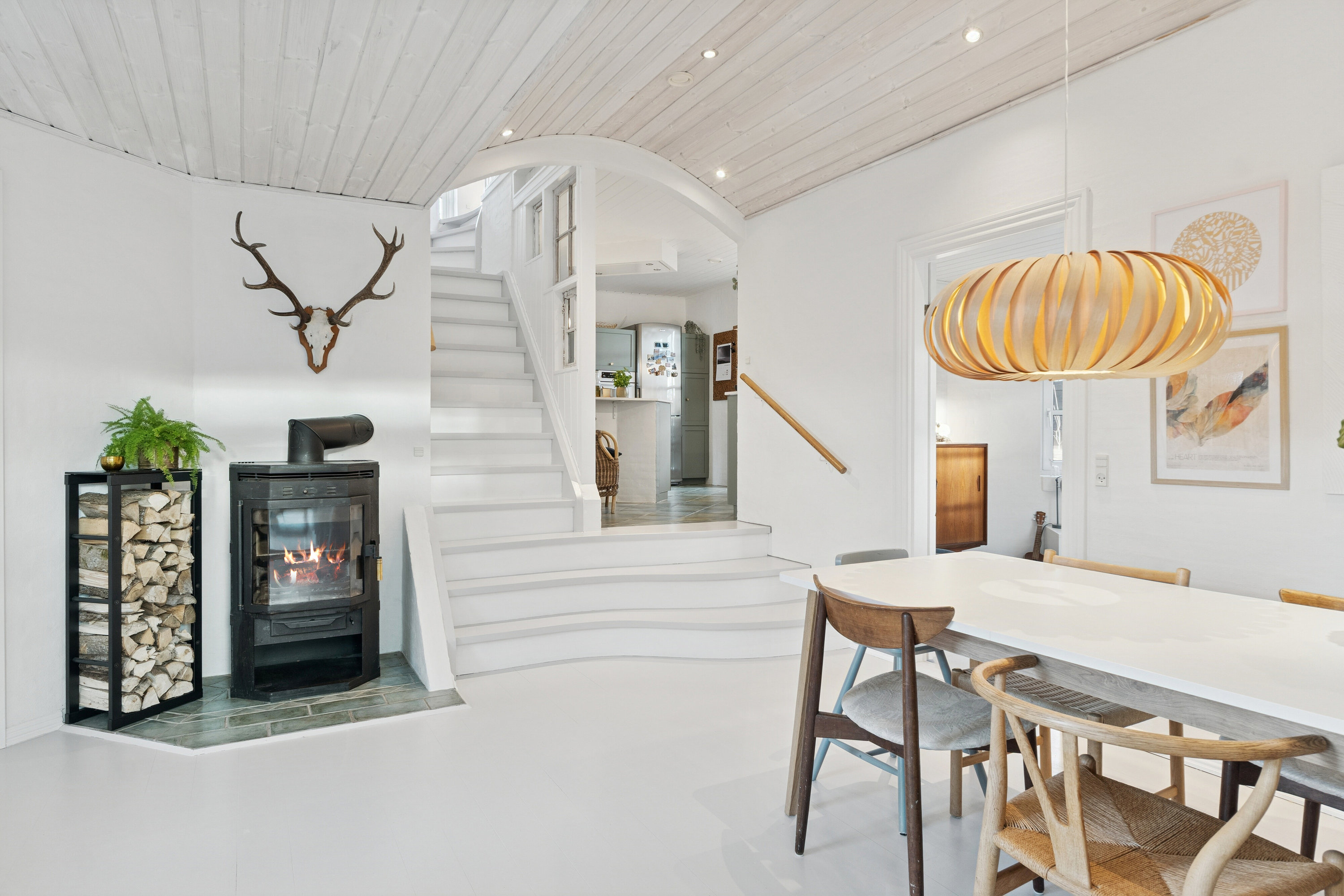 Fremhævet spisestue billede i fuldskærmstilstand. Billede af Bavnbak 7, Klitmøller, 7700 Thisted