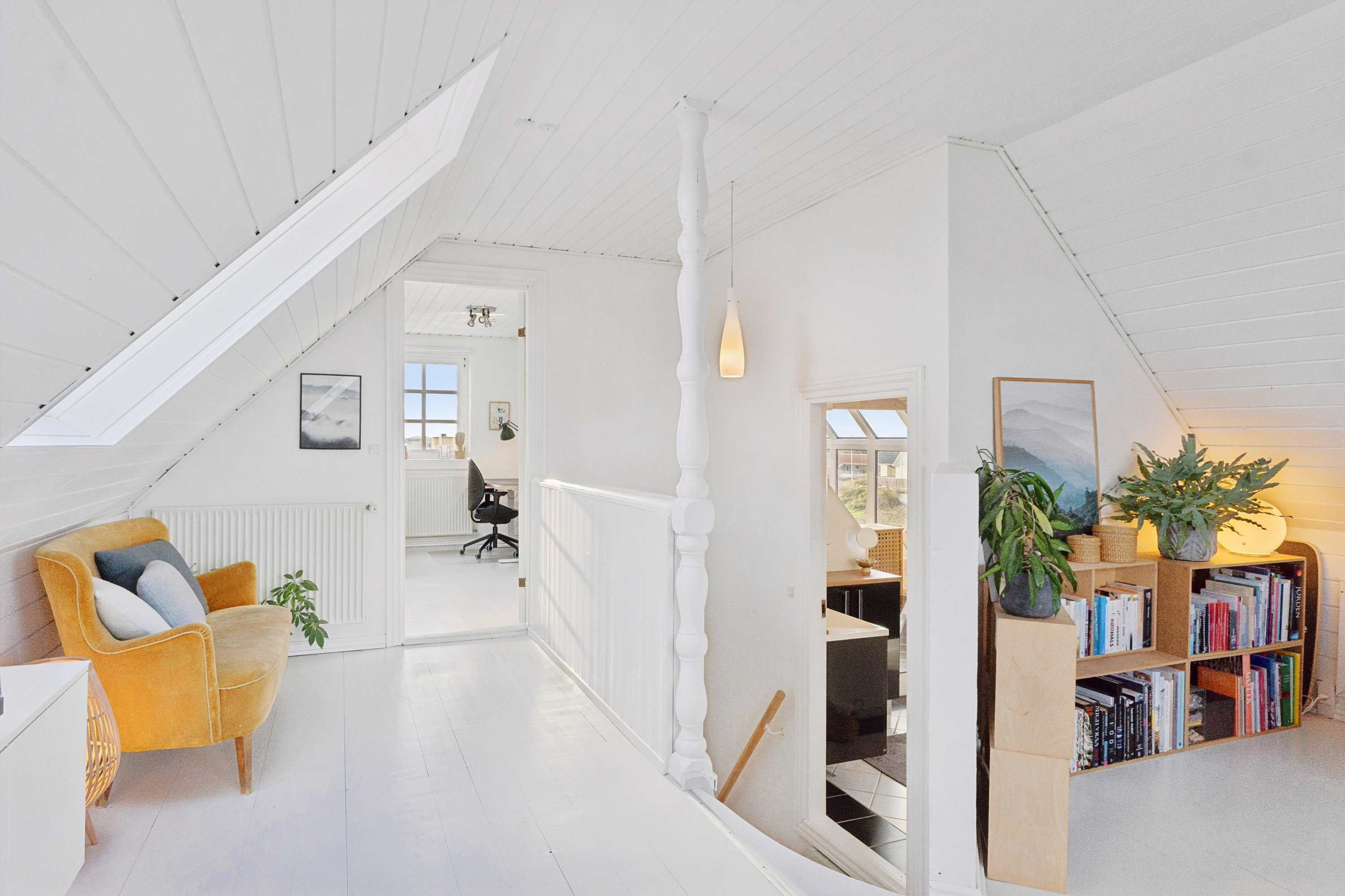 Fremhævet stue billede i fuldskærmstilstand. Billede af Bavnbak 7, Klitmøller, 7700 Thisted