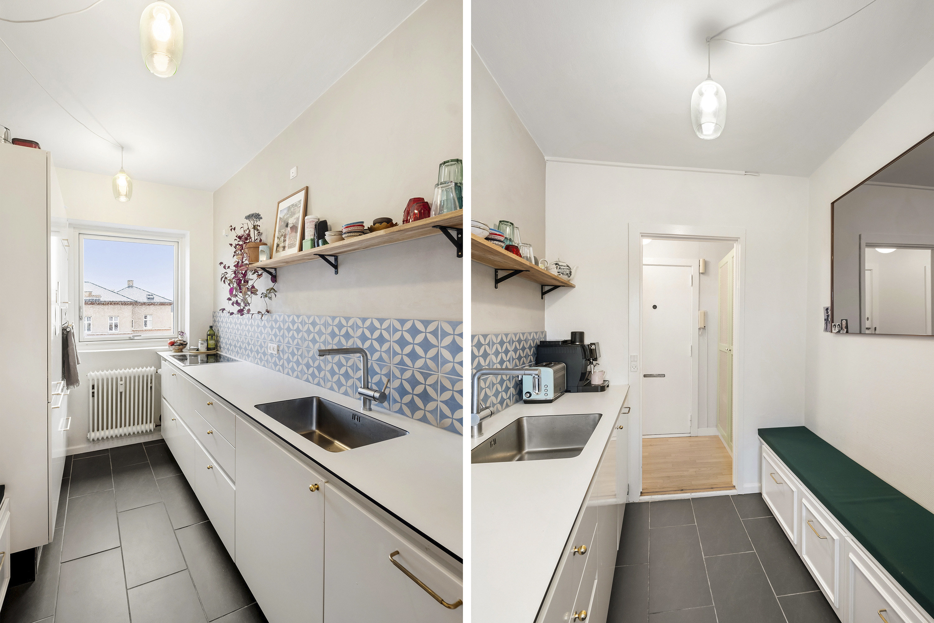 Fremhævet køkken billede i fuldskærmstilstand. Billede af Ordrupvej 45A, 2. tv., 2920 Charlottenlund