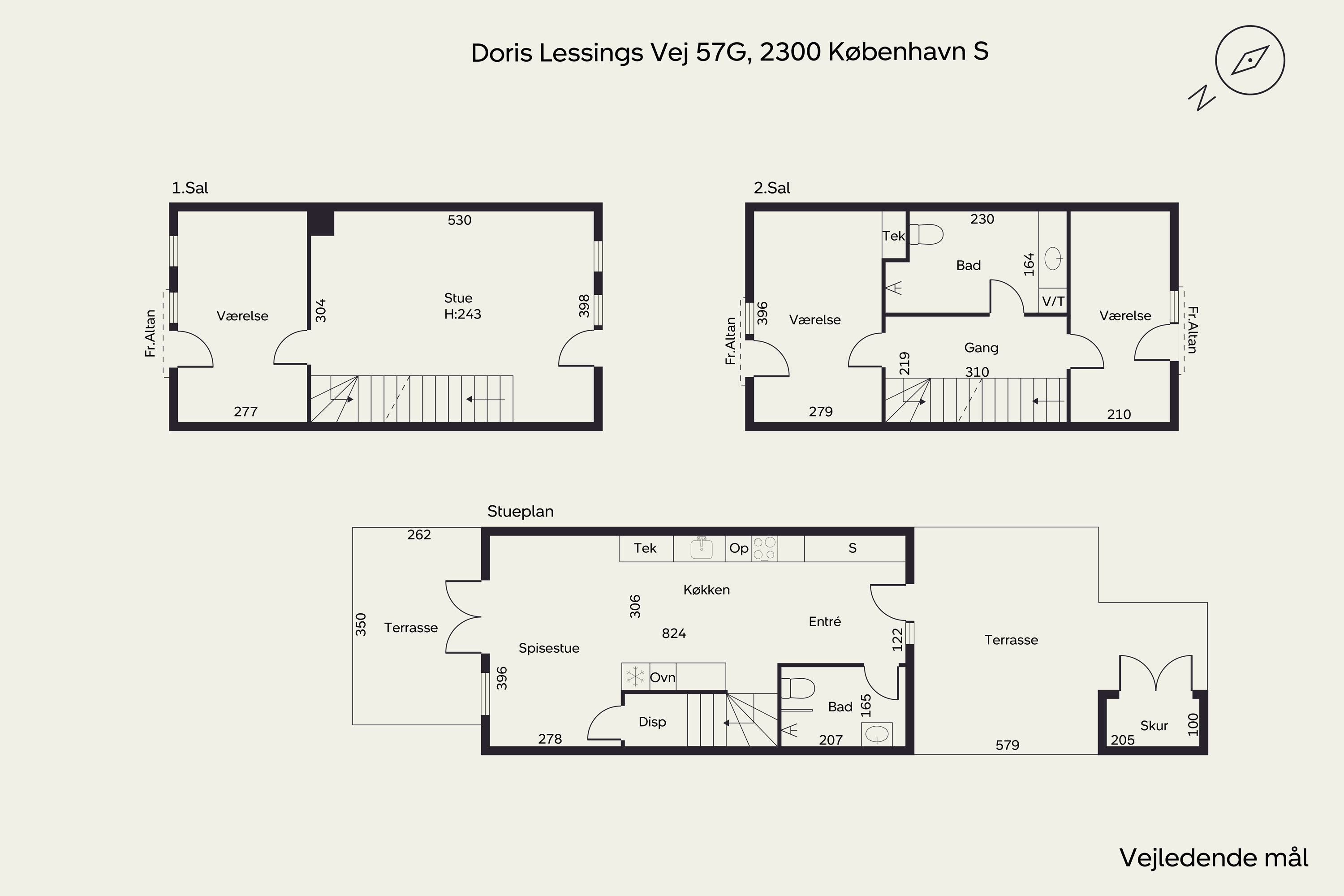 Plantegninger billede af Doris Lessings Vej 57G, 2300 København S
