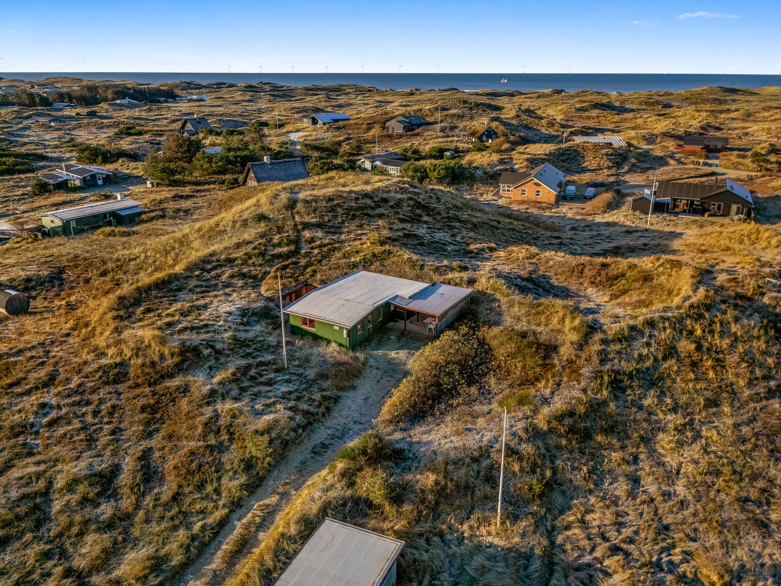 Fritidshus: Luftfoto på Havklitvej 67, Klegod, 6950 Ringkøbing