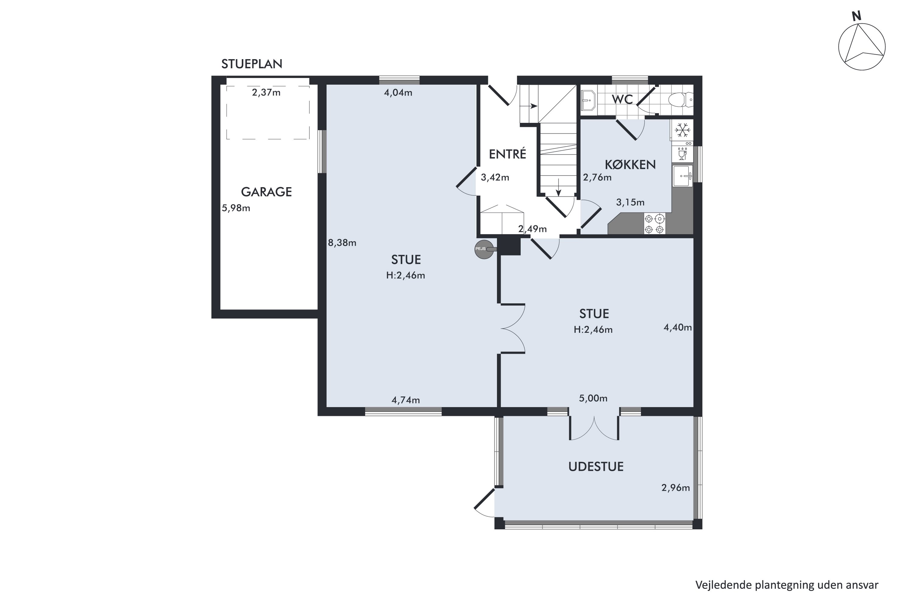 Plantegninger billede af Albert Skeels Gade 13, 6760 Ribe