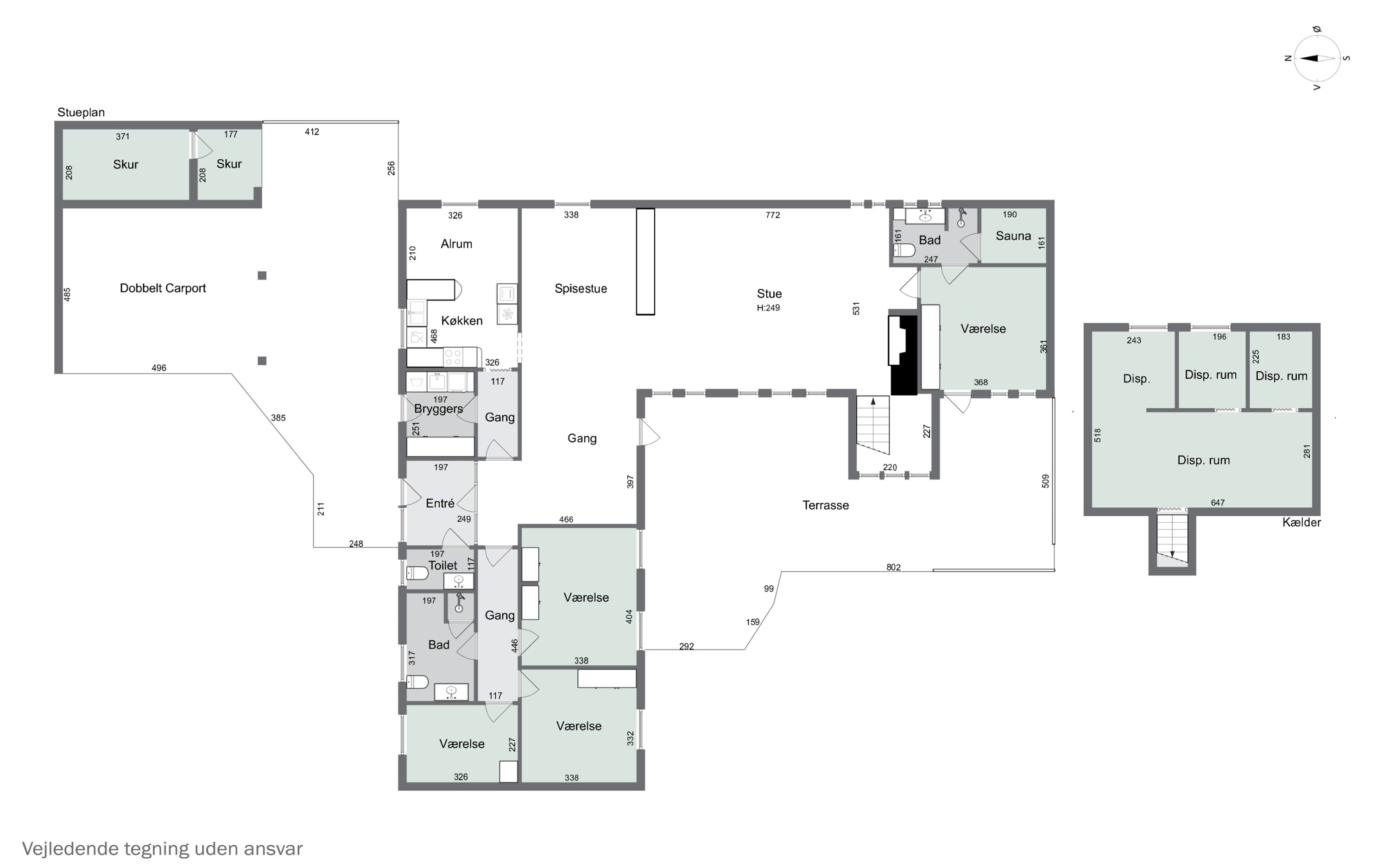 Plantegninger billede af Vegavej 6, 4200 Slagelse