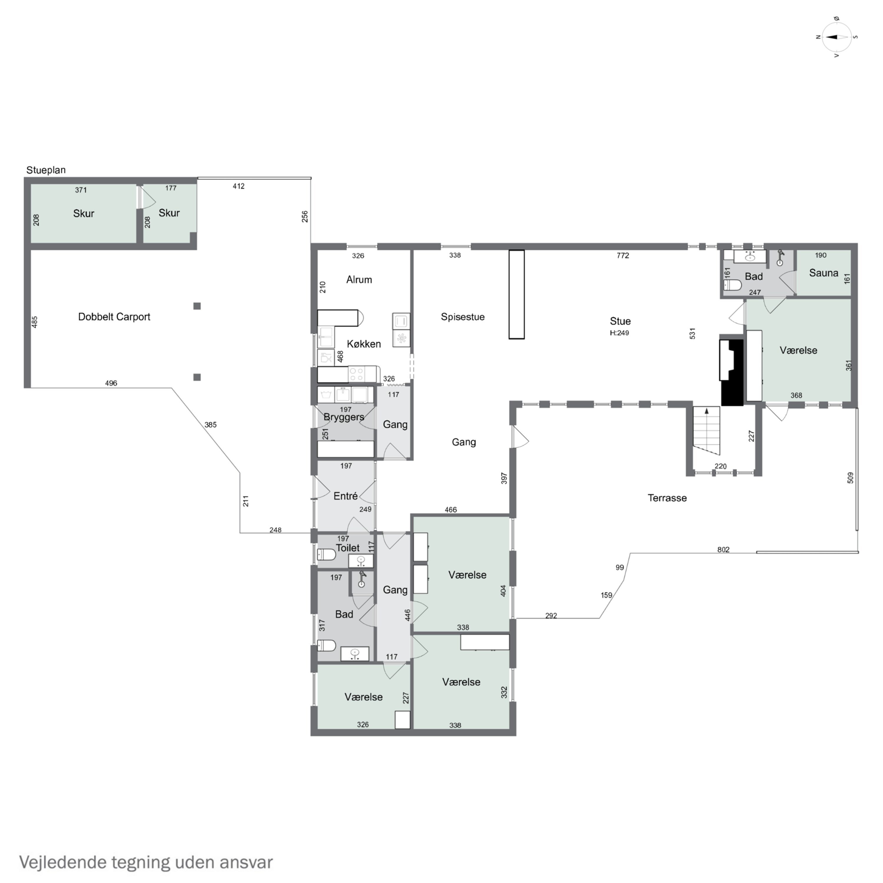 Plantegninger billede af Vegavej 6, 4200 Slagelse