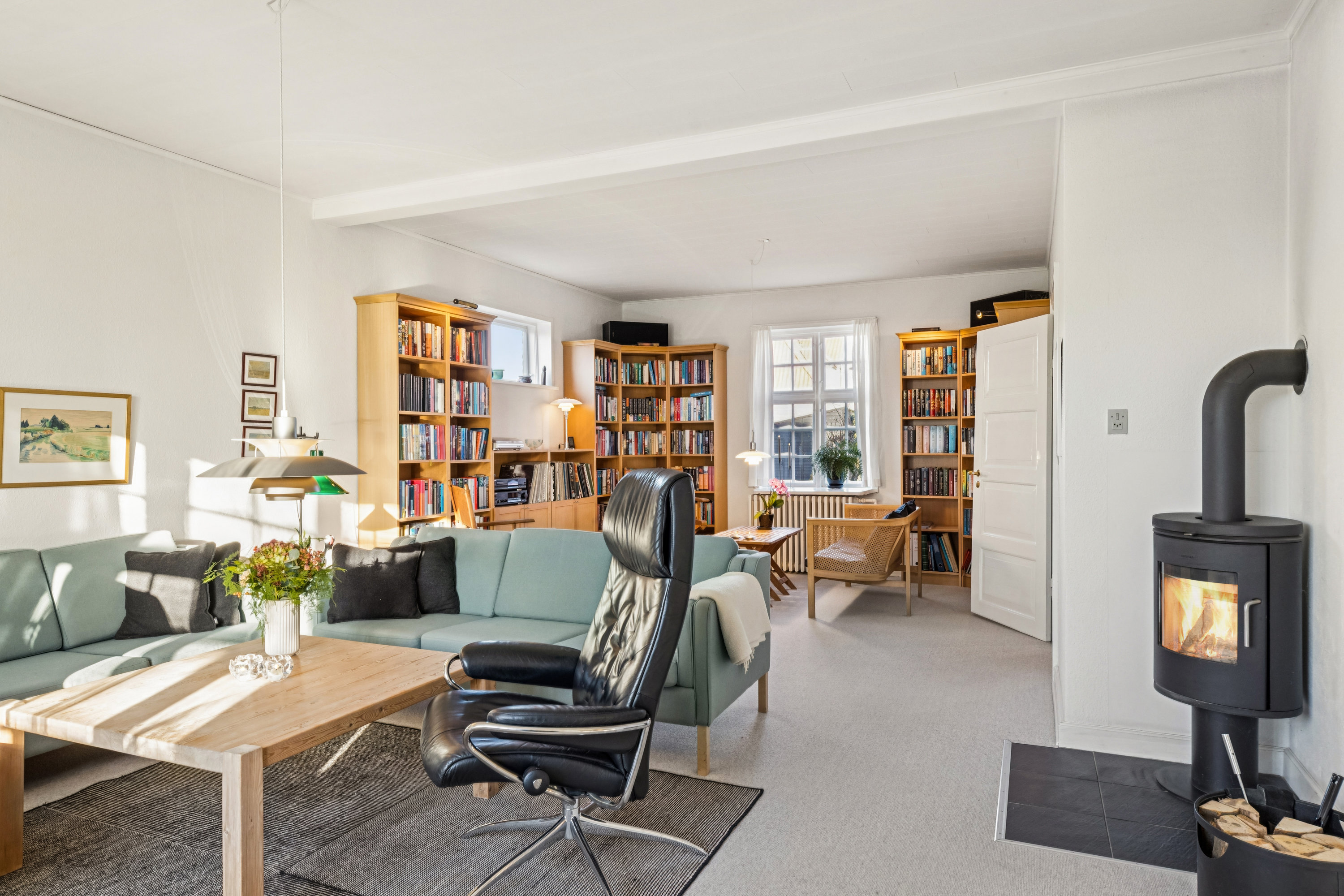 Fremhævet stue billede i fuldskærmstilstand. Billede af Albert Skeels Gade 13, 6760 Ribe