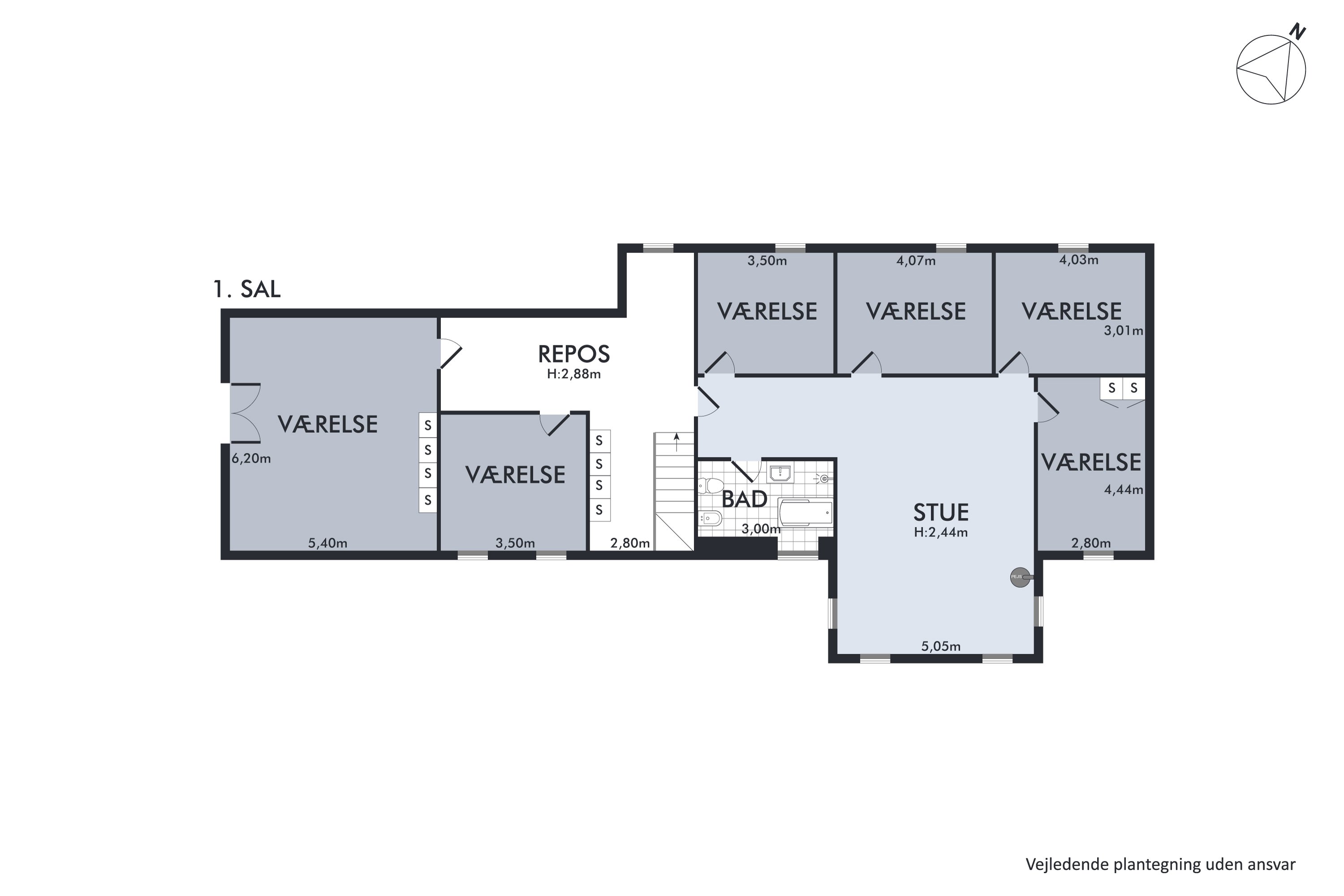 Plantegninger billede af Erik Banners Vej 45, Attrup, 9460 Brovst