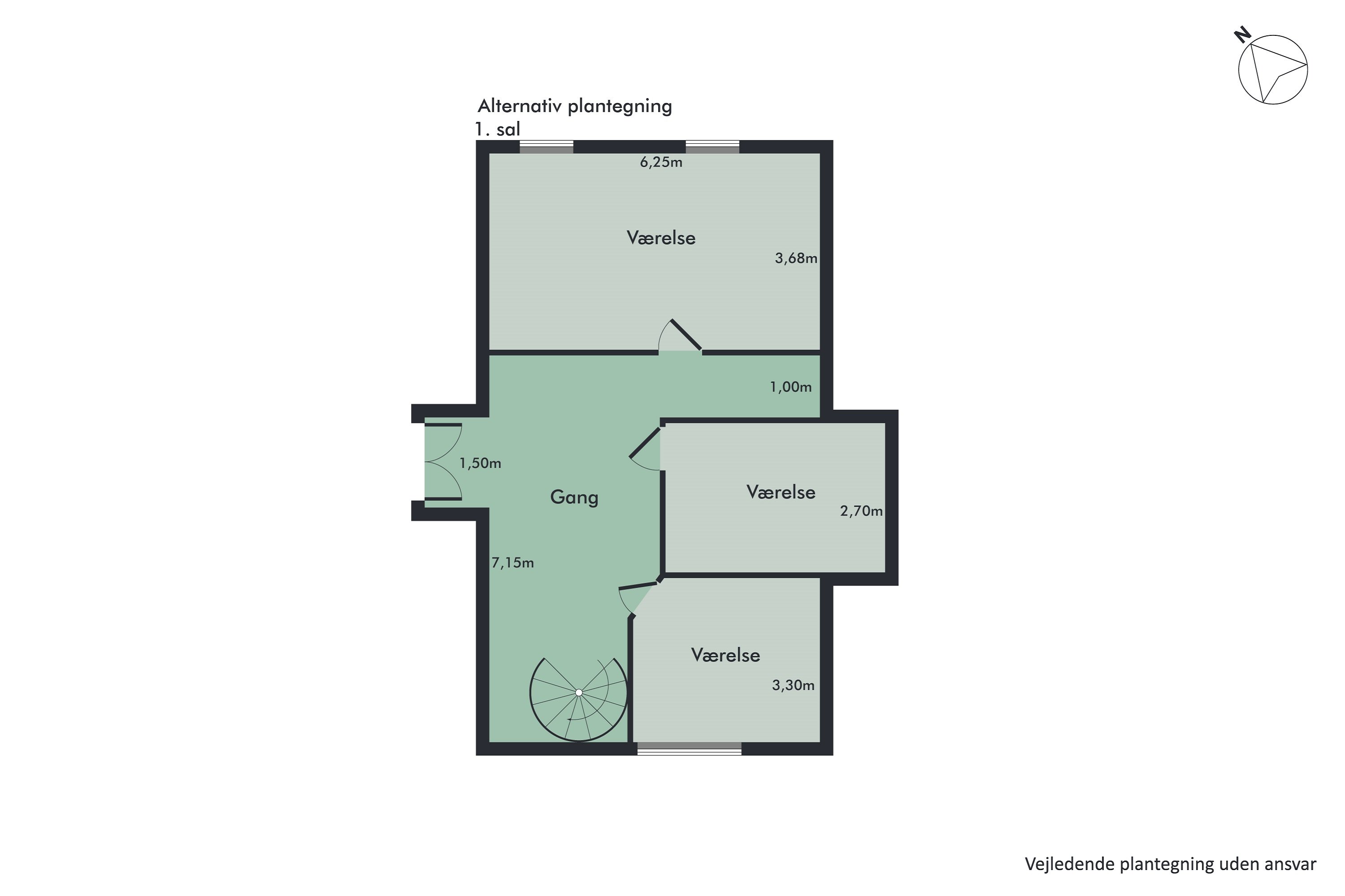 Plantegninger billede af Vinderupvej 1, Nørre Tranders , 9220 Aalborg Øst