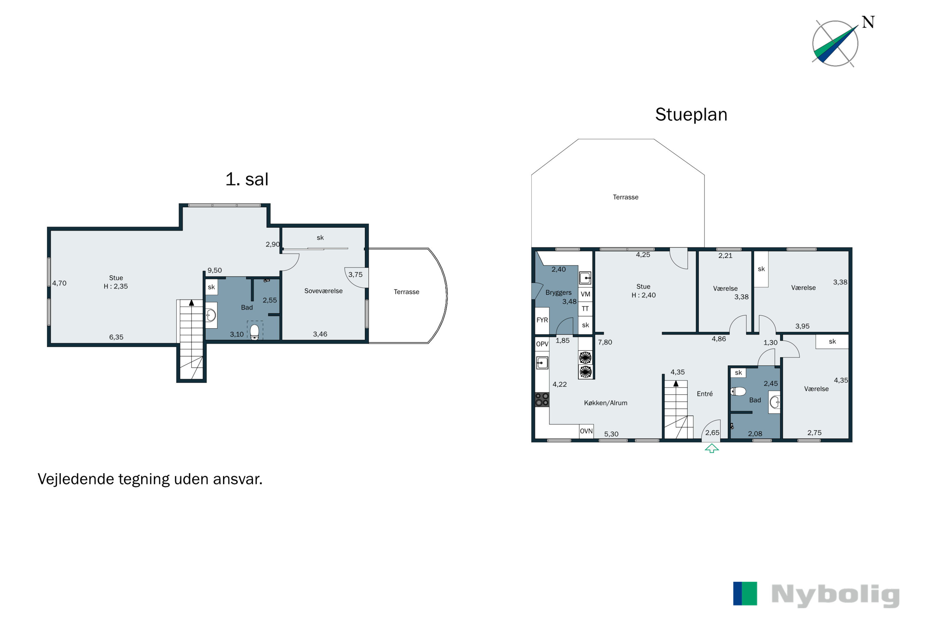 Plantegninger billede af Villesholmvænget 8, 6621 Gesten