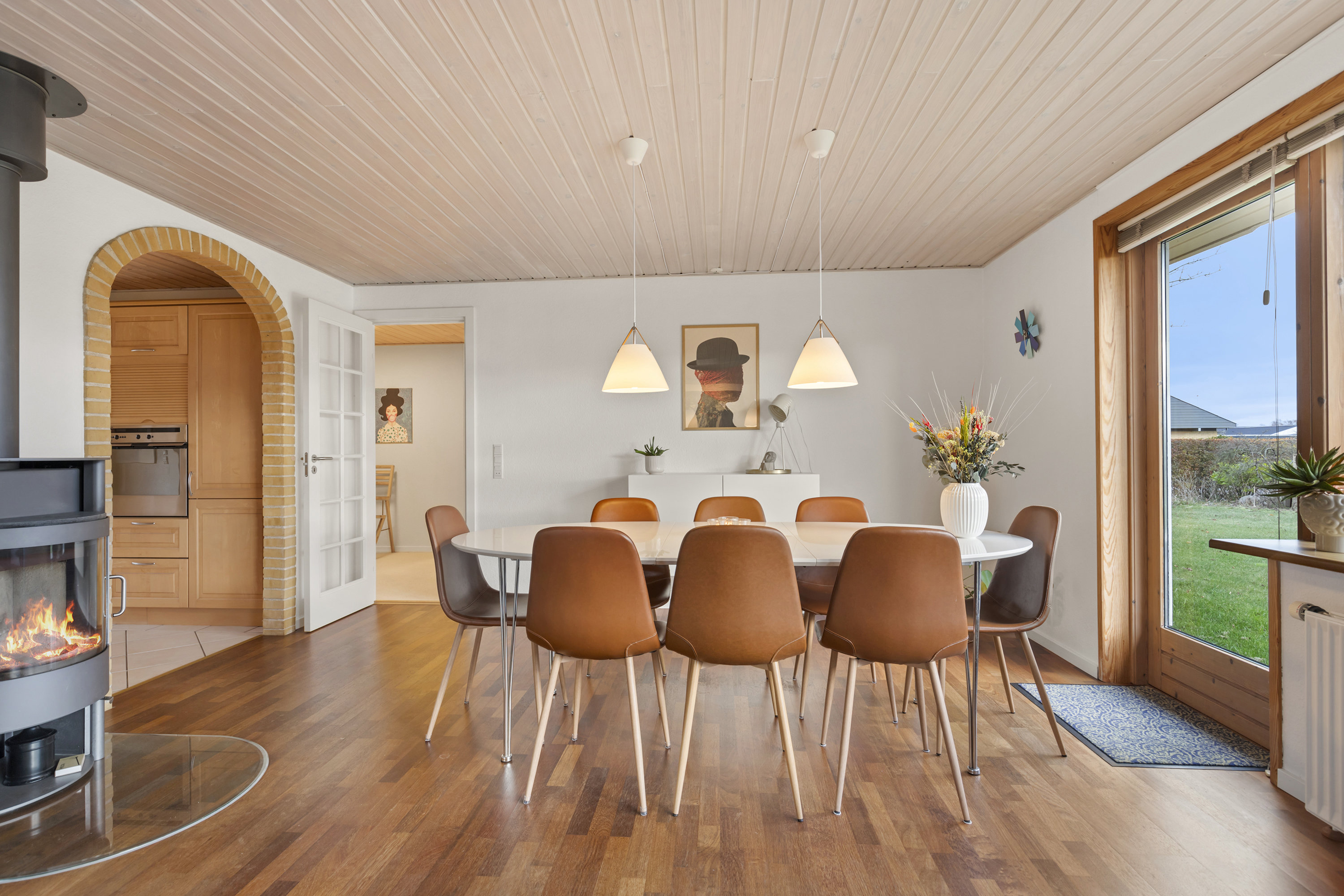 Fremhævet stue billede i fuldskærmstilstand. Billede af Elisabeth Billes Vej 66, 9300 Sæby 