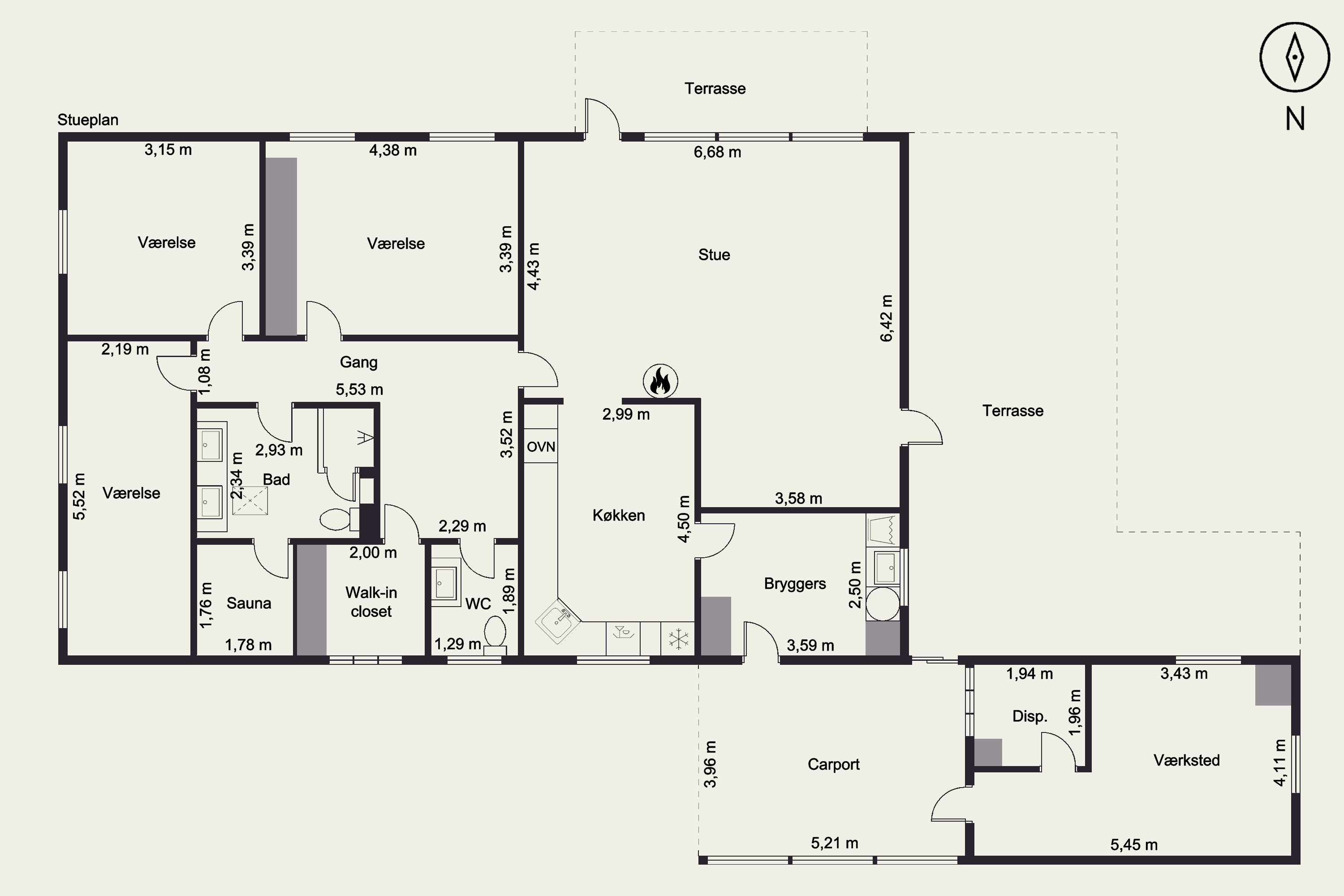Plantegninger billede af Elisabeth Billes Vej 66, 9300 Sæby 