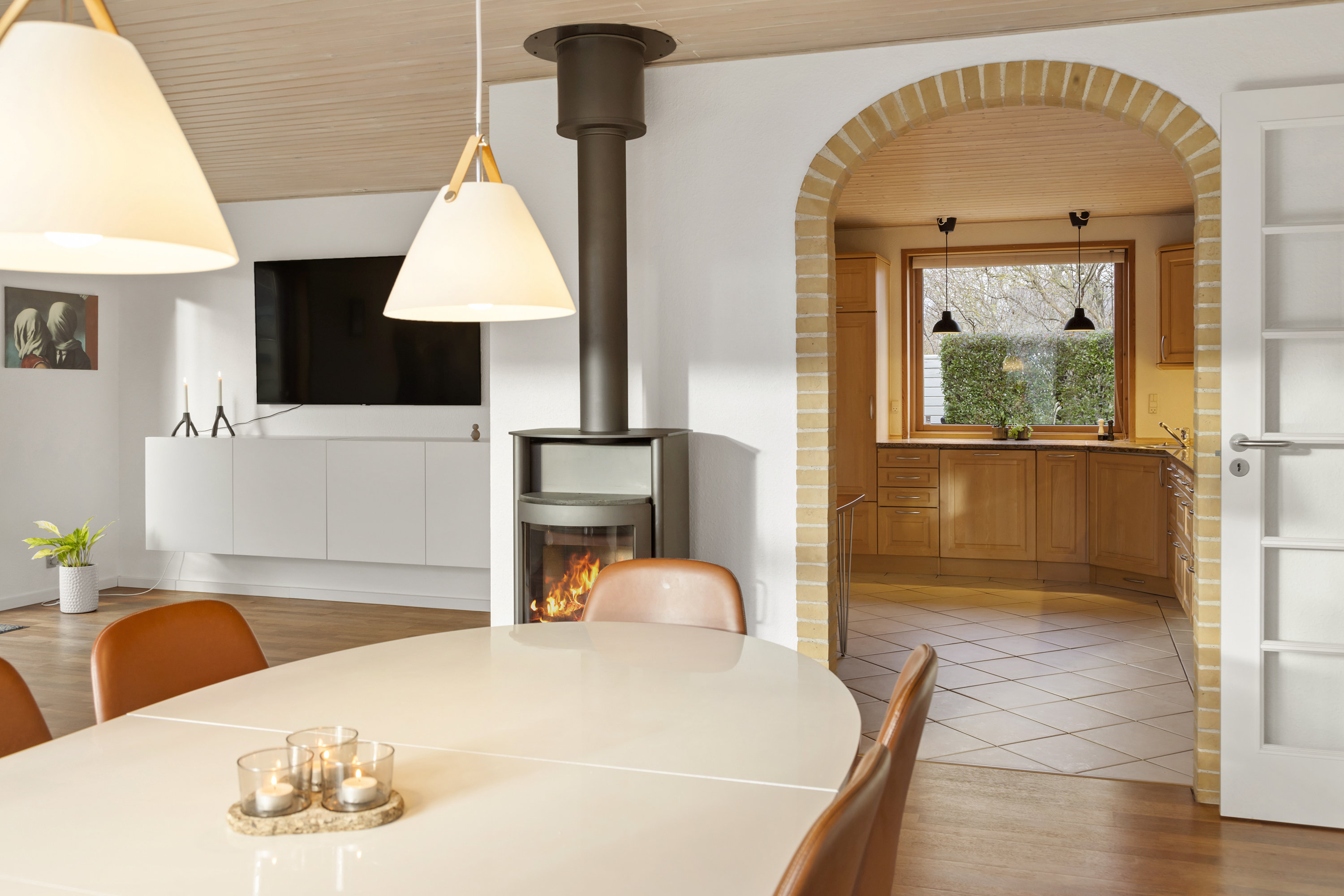 Fremhævet stue billede i fuldskærmstilstand. Billede af Elisabeth Billes Vej 66, 9300 Sæby 