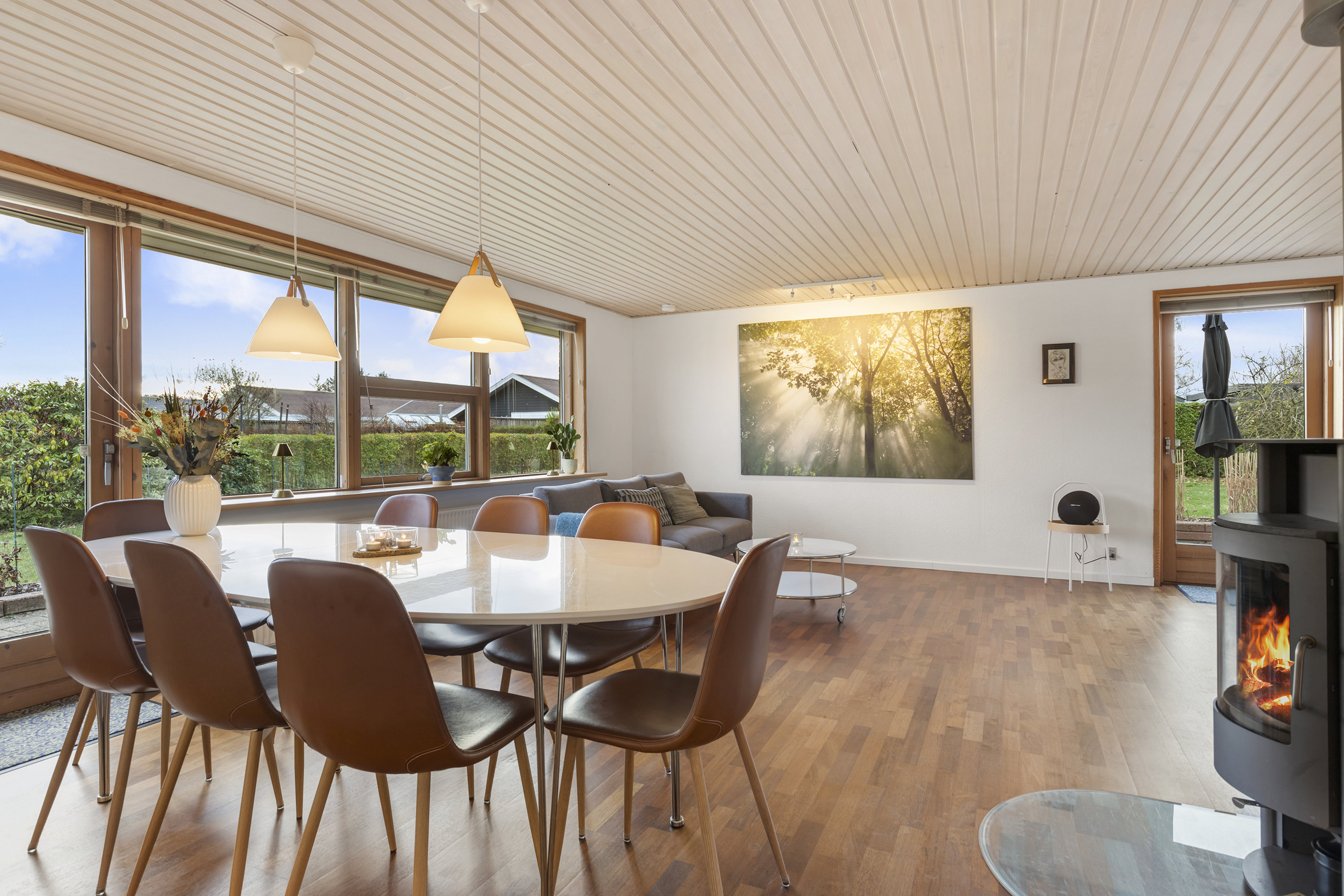 Fremhævet stue billede i fuldskærmstilstand. Billede af Elisabeth Billes Vej 66, 9300 Sæby 