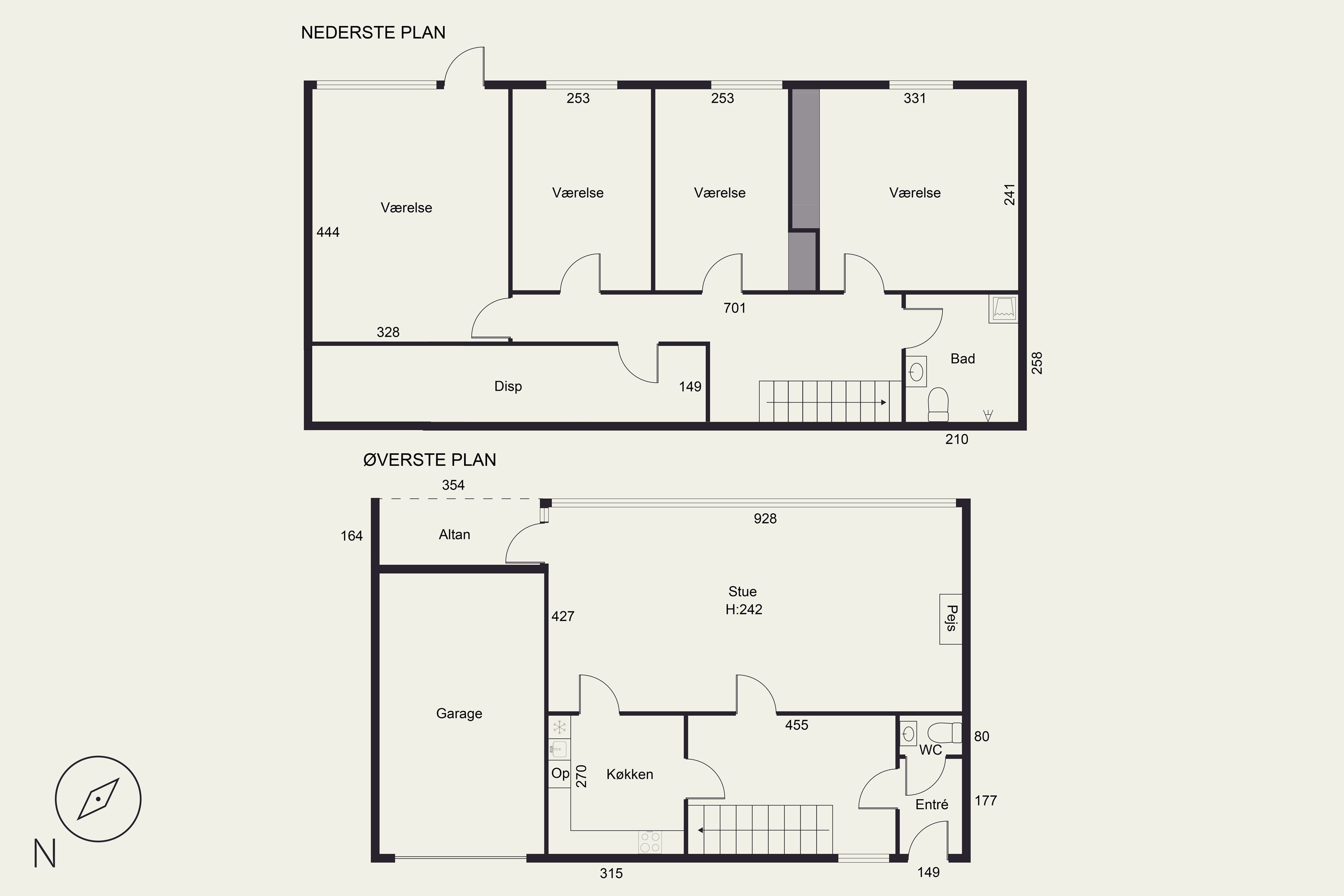 Plantegninger billede af Naurvej 20, 8220 Brabrand